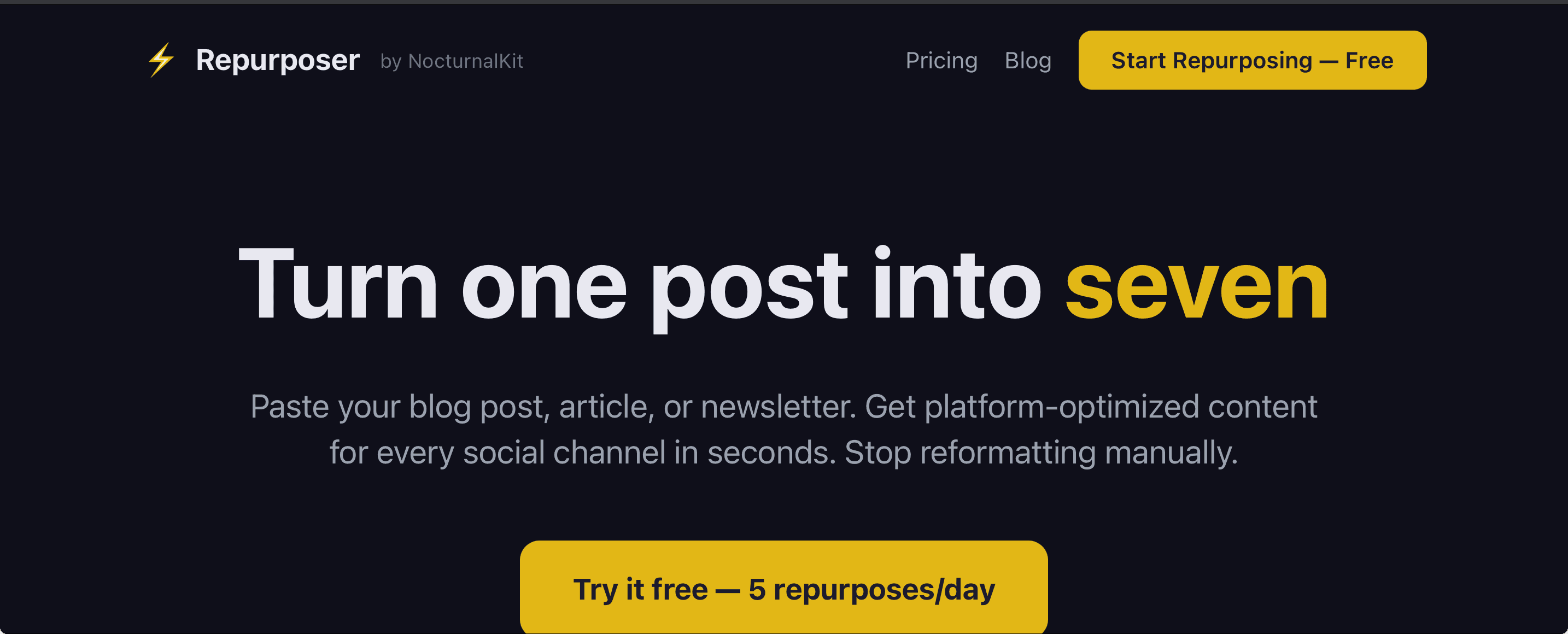 Repurposer screenshot 1