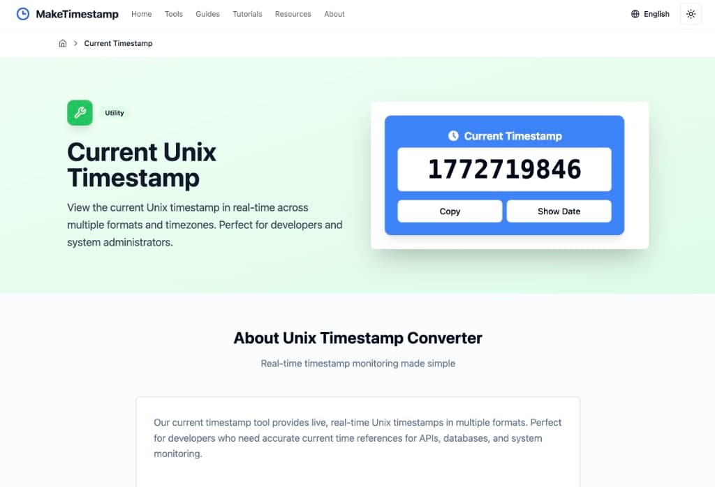 MakeTimestamp screenshot 2