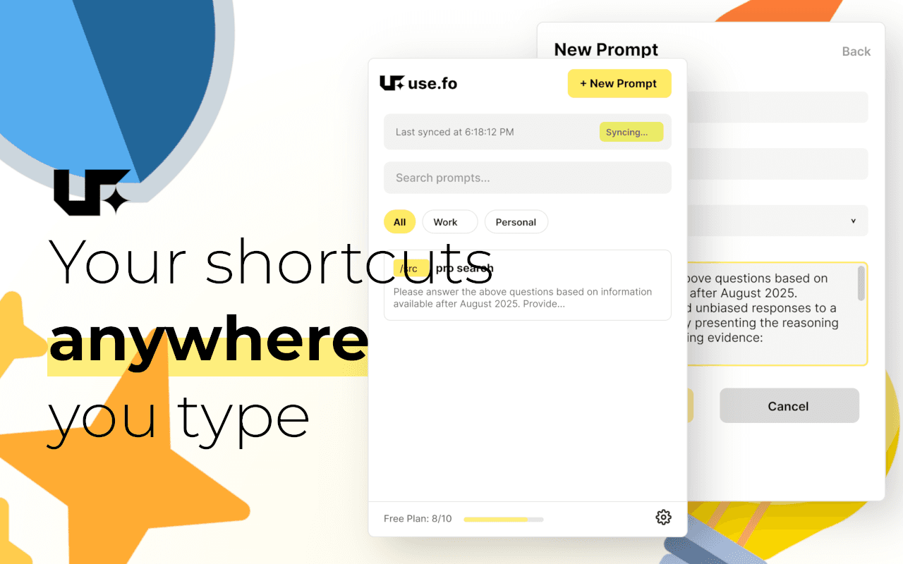 Use.fo - AI Prompt Writer screenshot 4