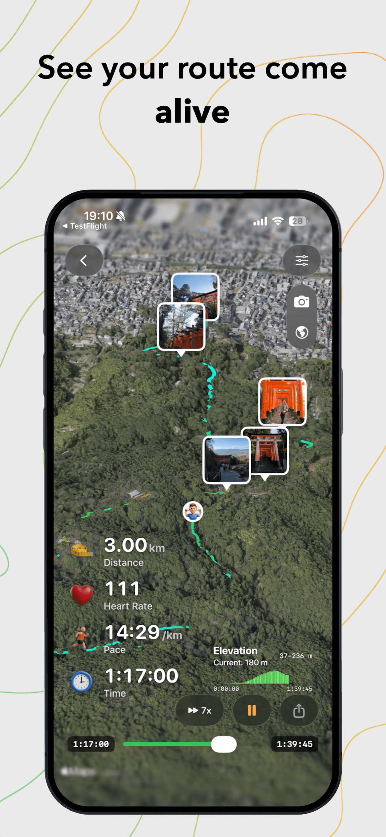 ReRun: 3D Hike, Bike & Trails screenshot 1
