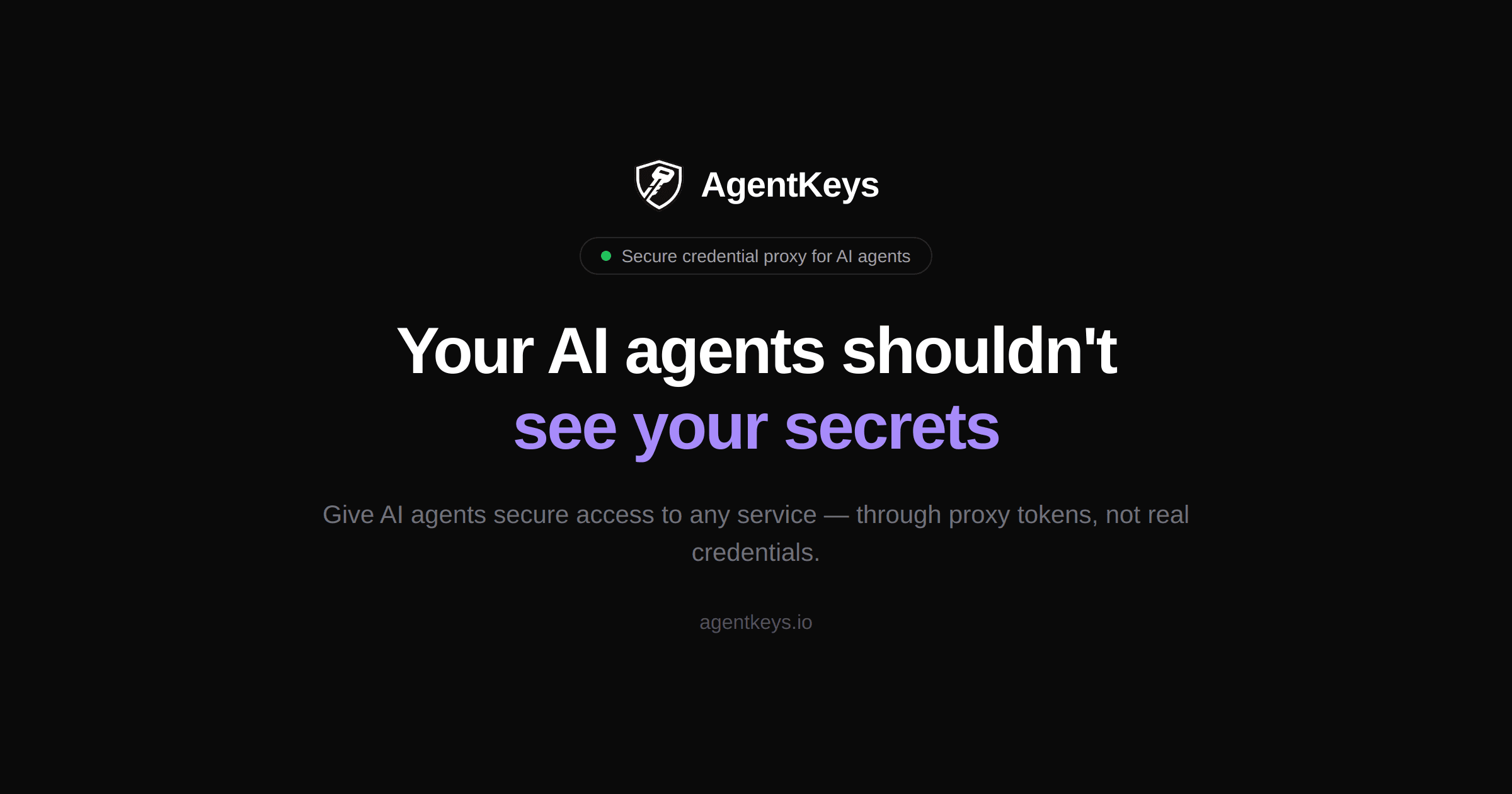 AgentKeys screenshot 1