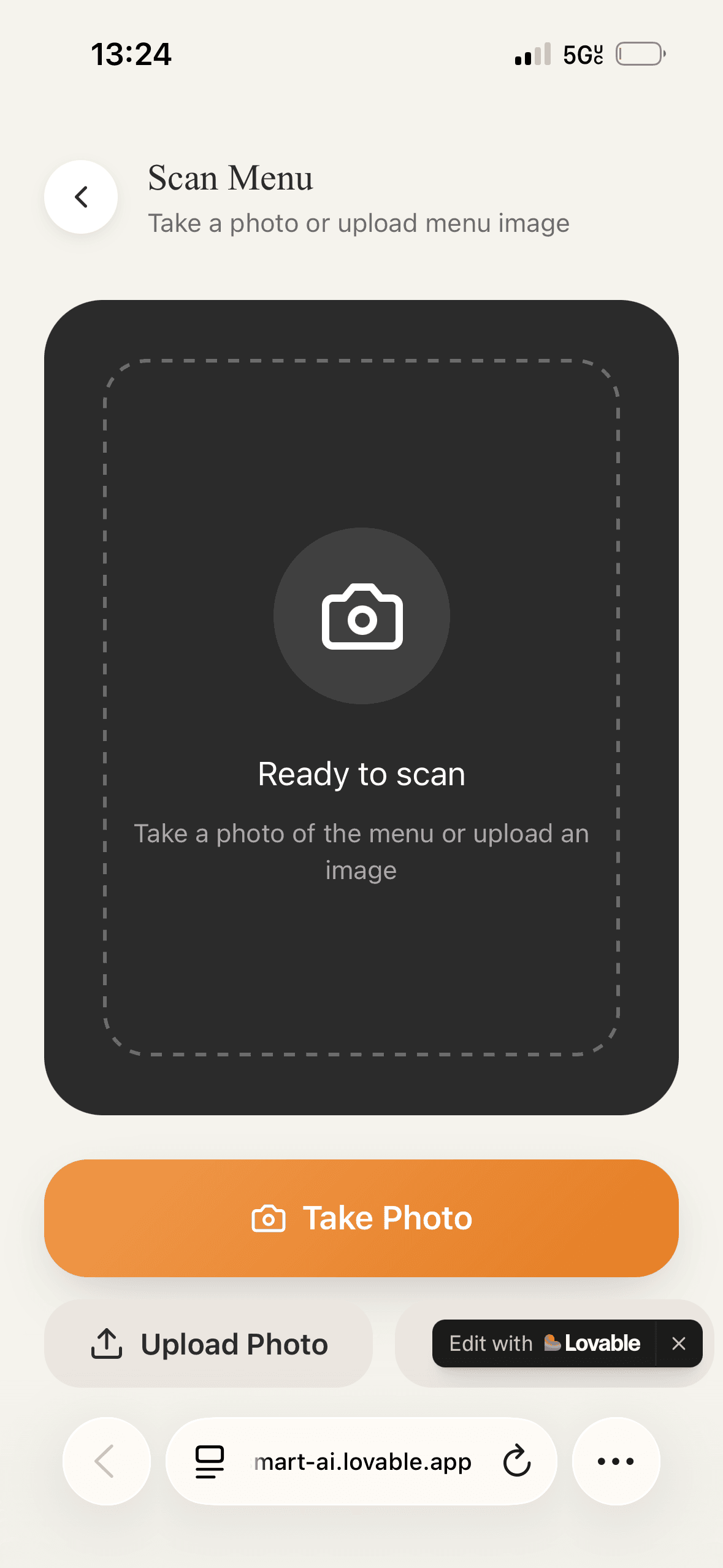 Menu AI screenshot 2