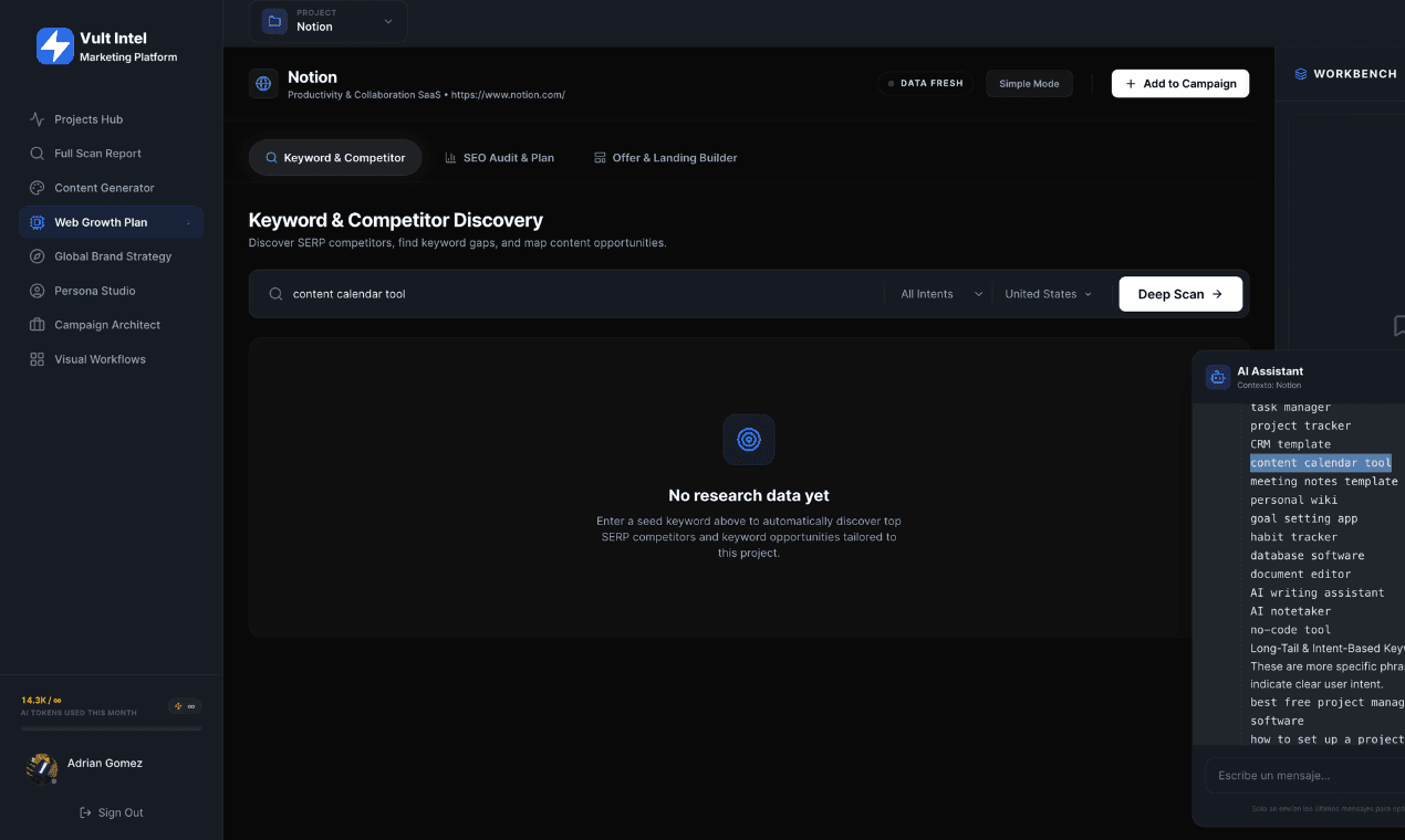 Vult Intel | Marketing Platform screenshot 9