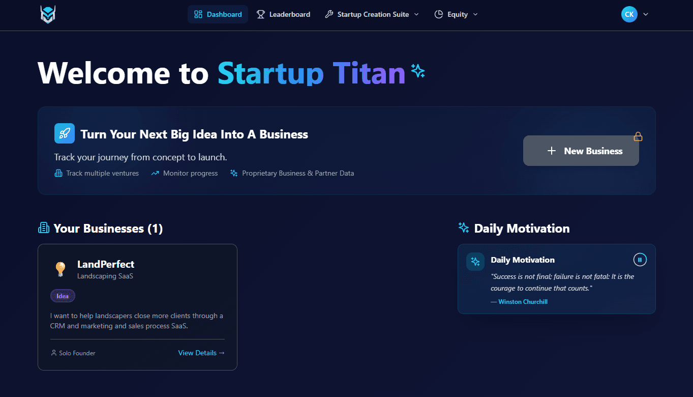 Startup Titan screenshot 1