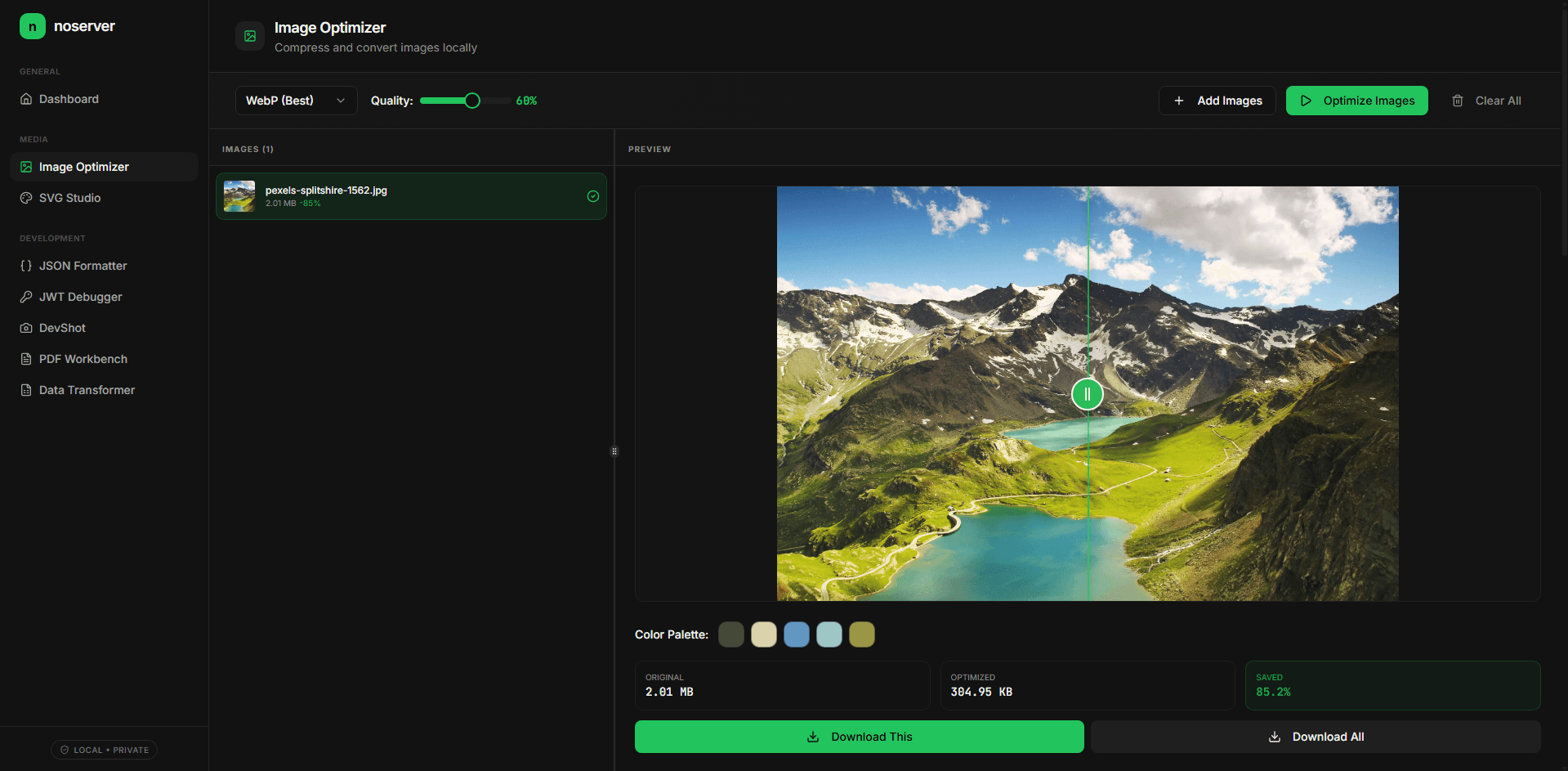noserver screenshot 2