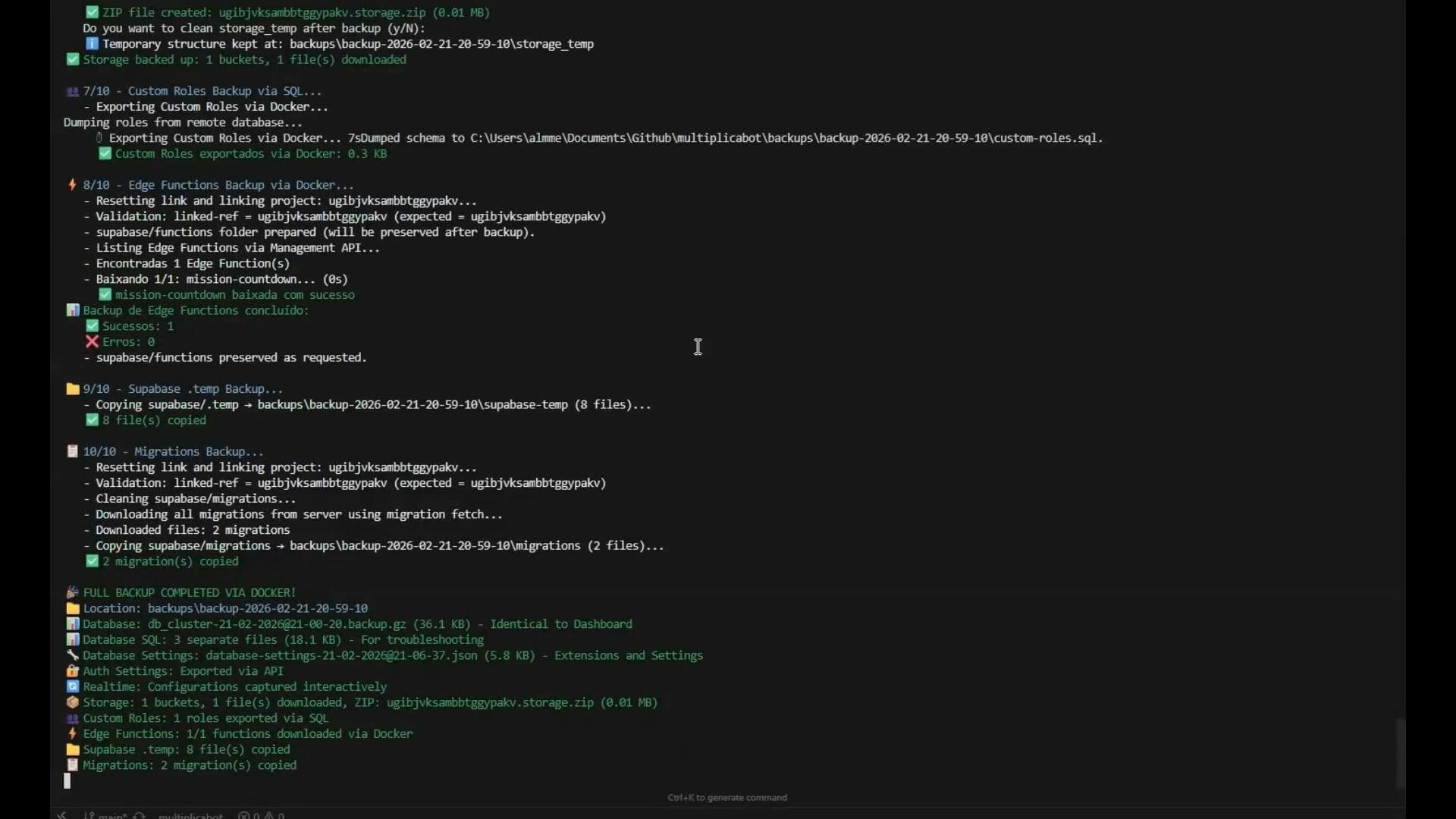 Supa Moonbase Backup & Restore Supabase screenshot 4