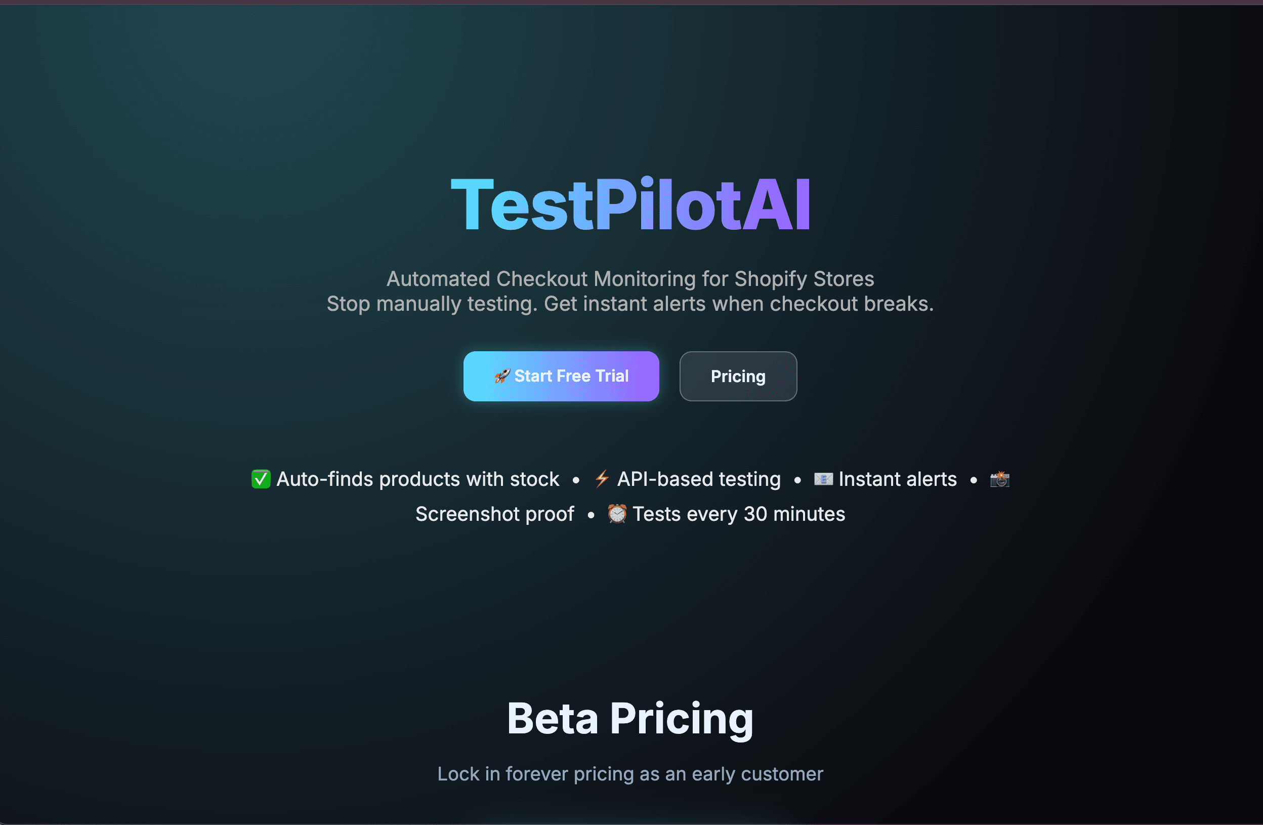 TestPilotAI screenshot 1