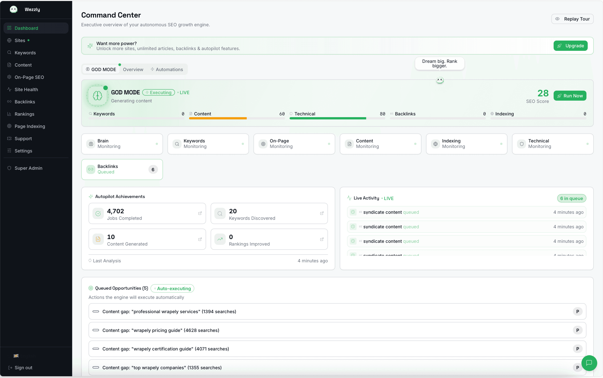 OpenClaw For SEO = SEO ON GOD MODE screenshot 2
