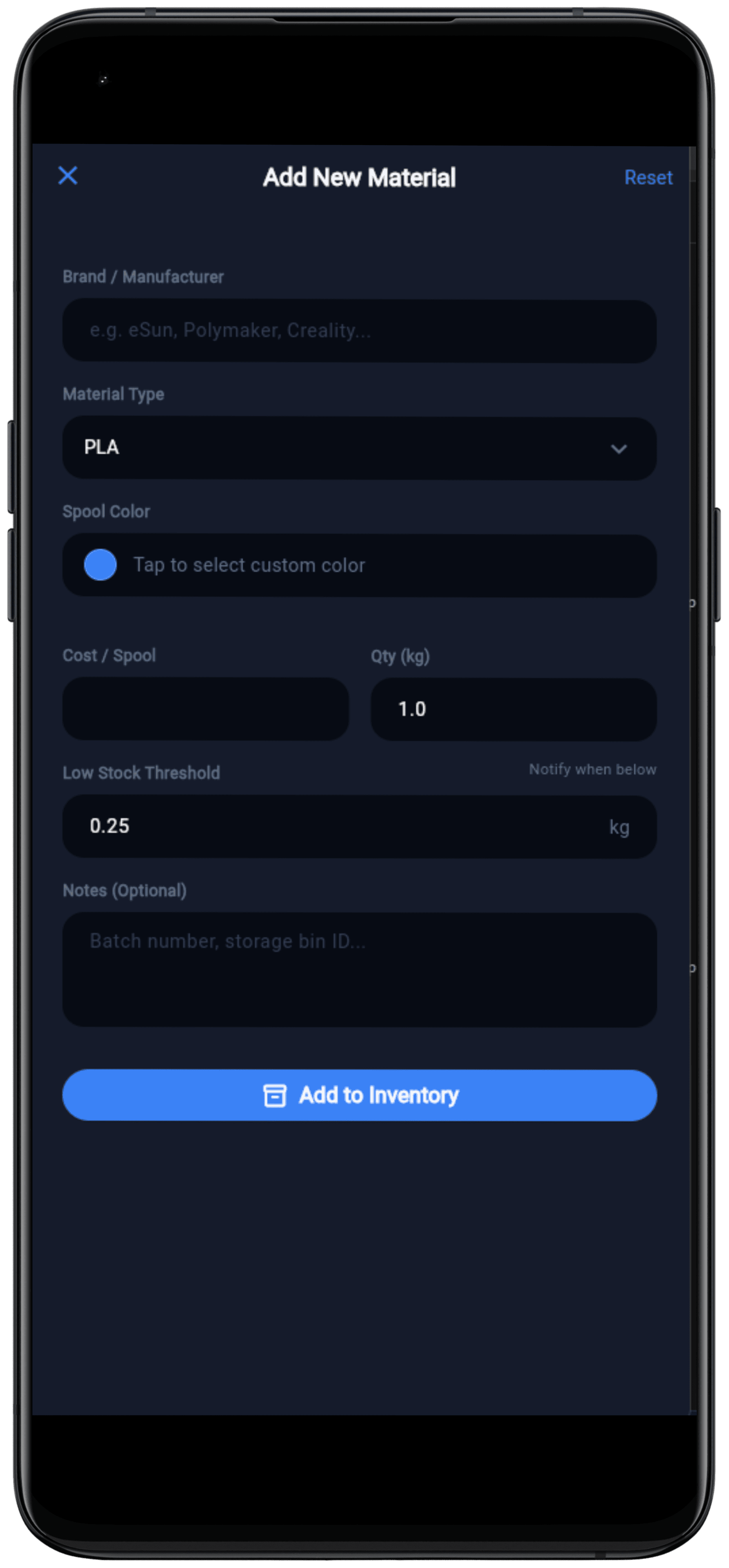 3D Print Pro: Cost & Fleet Manager screenshot 3