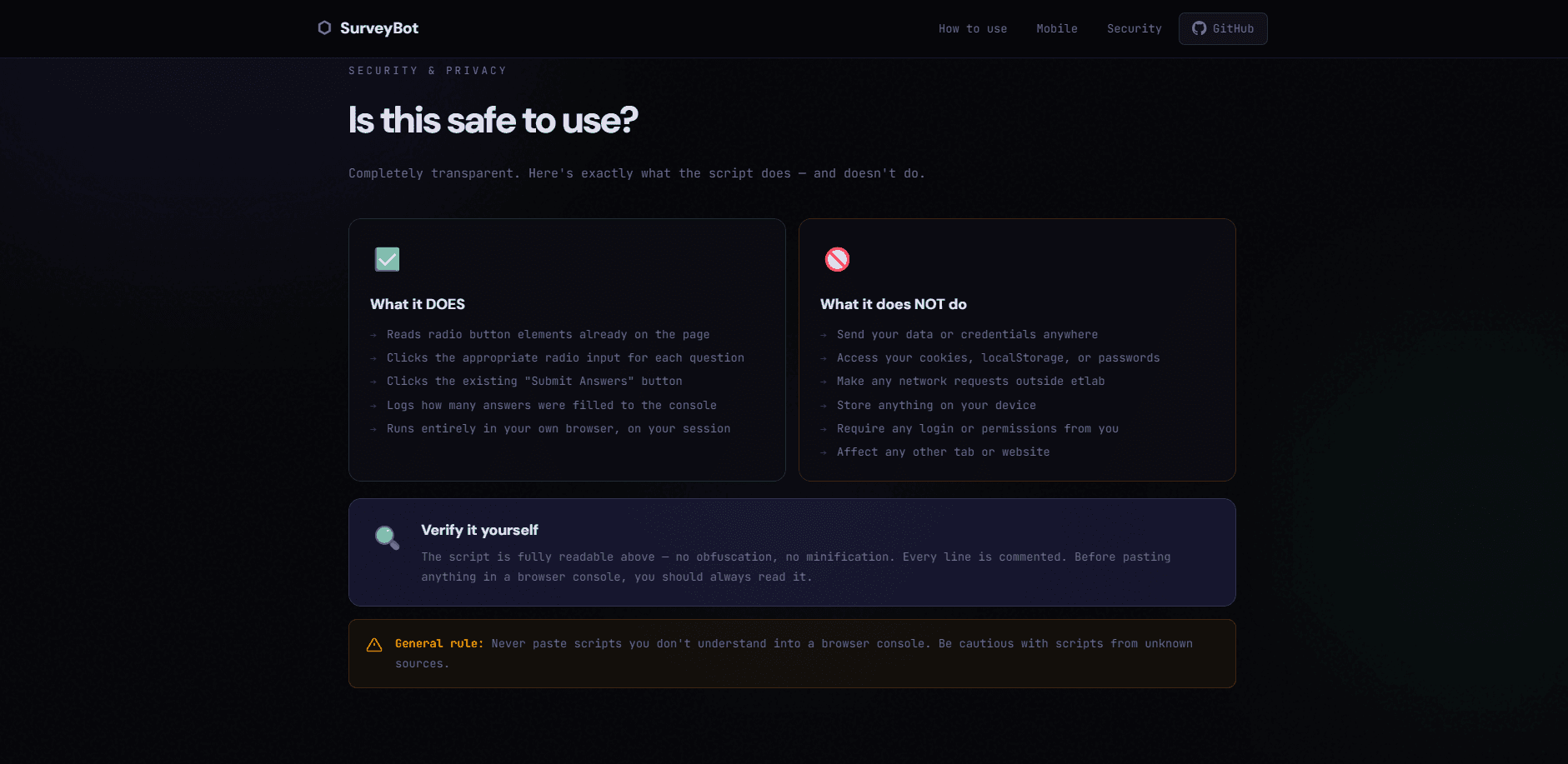 SurveyBot screenshot 5