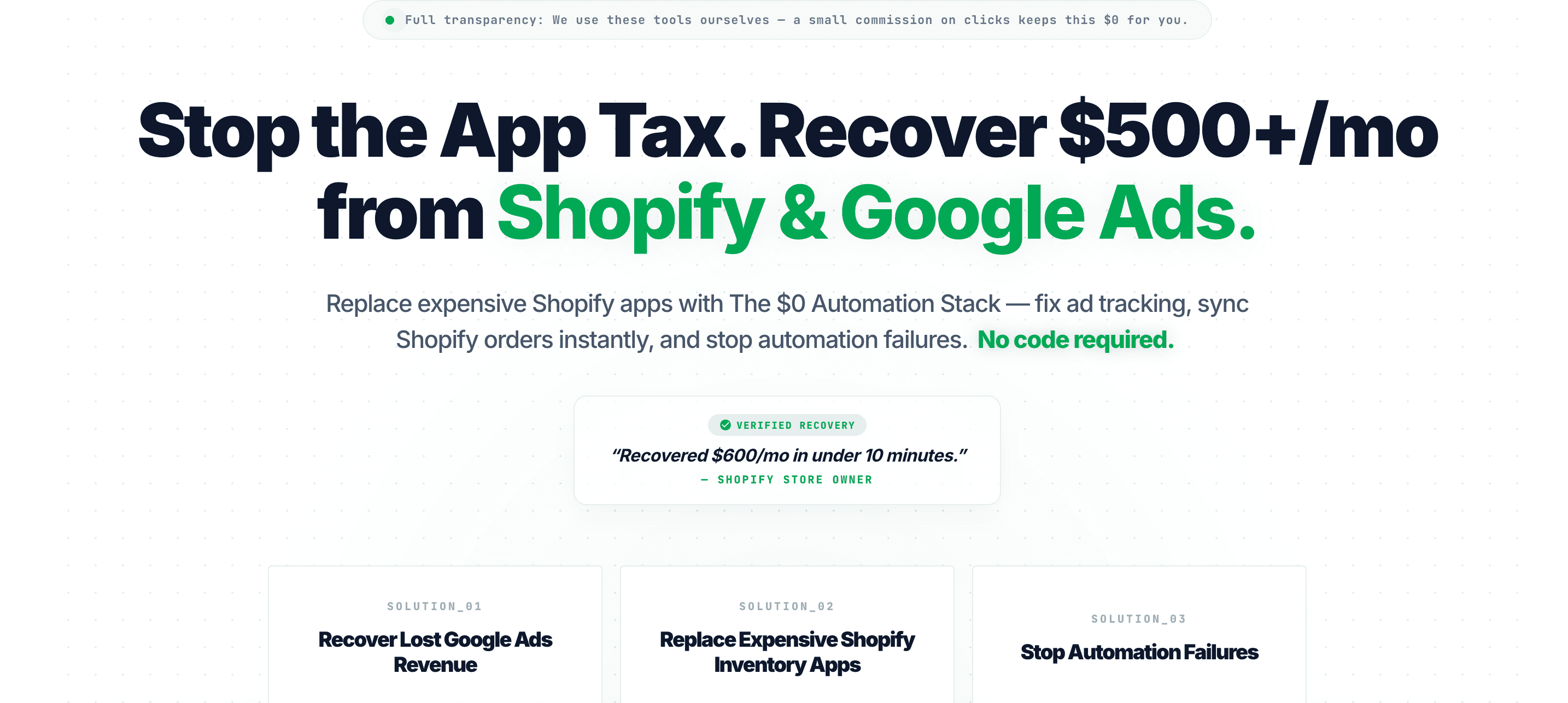 $0 Shopify App Replacement screenshot 2