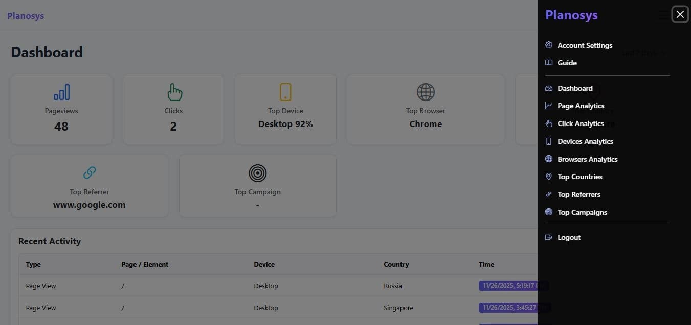 Web analytics without spying on  users screenshot 1