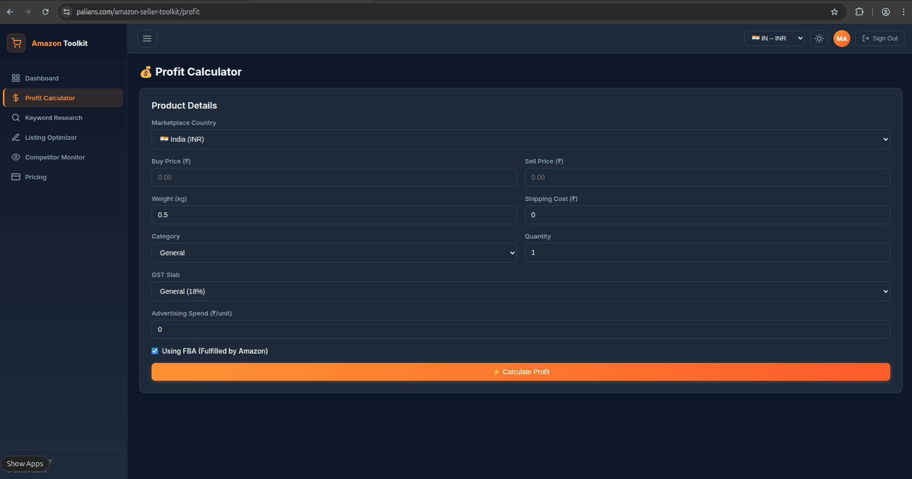 Amazon Seller Toolkit screenshot 1