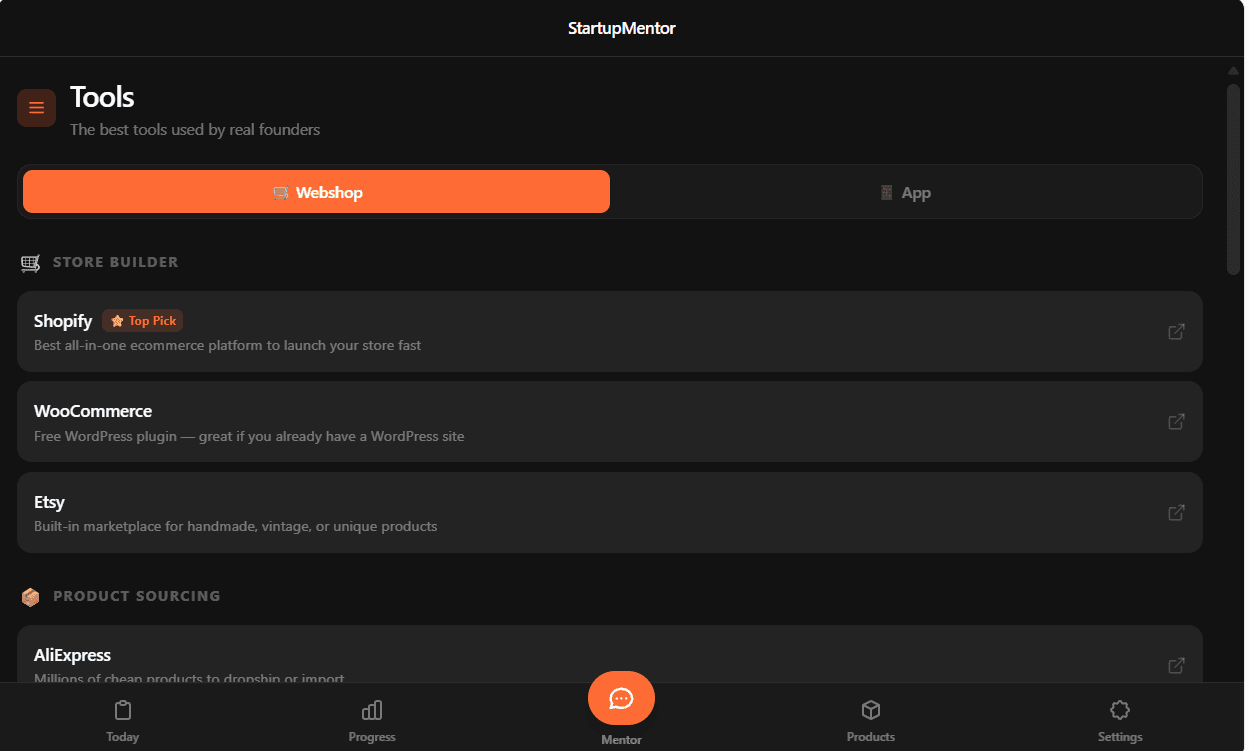 StartupMentor screenshot 3