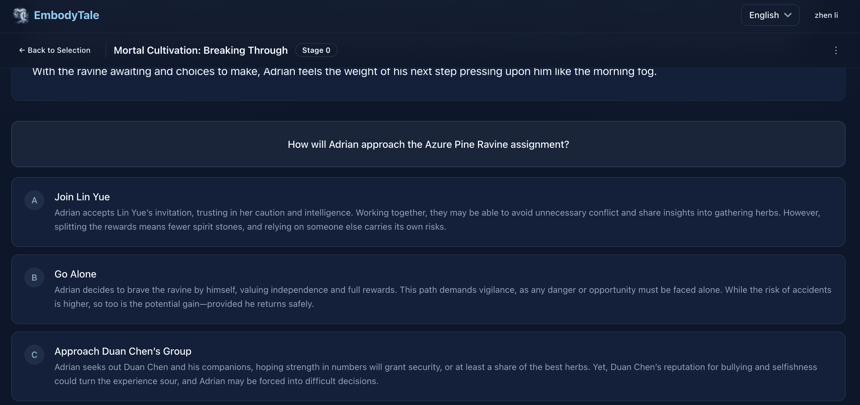 EmbodyTale screenshot 4