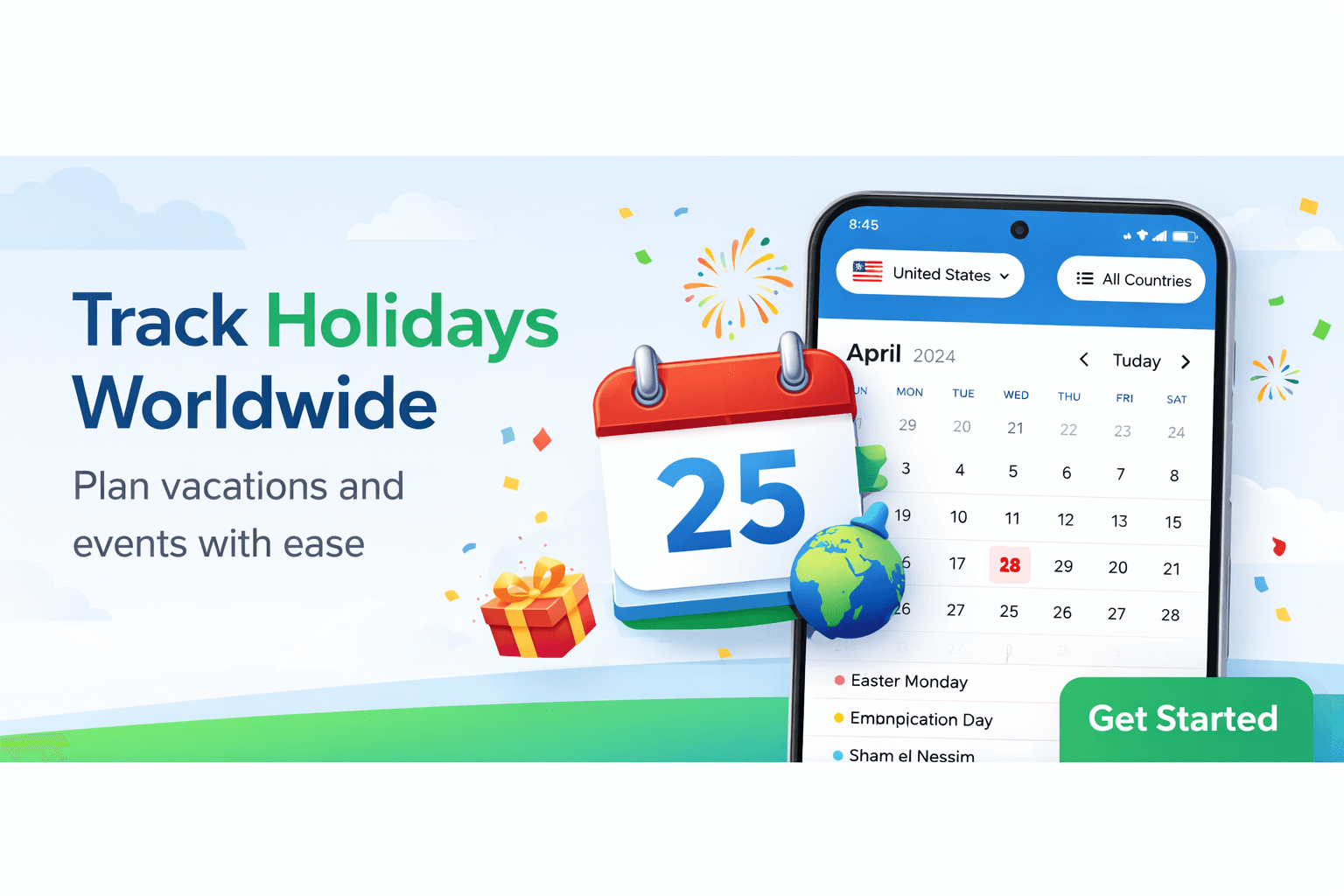 HolidaysCalendar.net screenshot 3