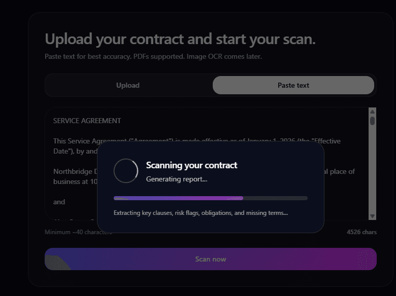 Explainmyterms.com screenshot 2