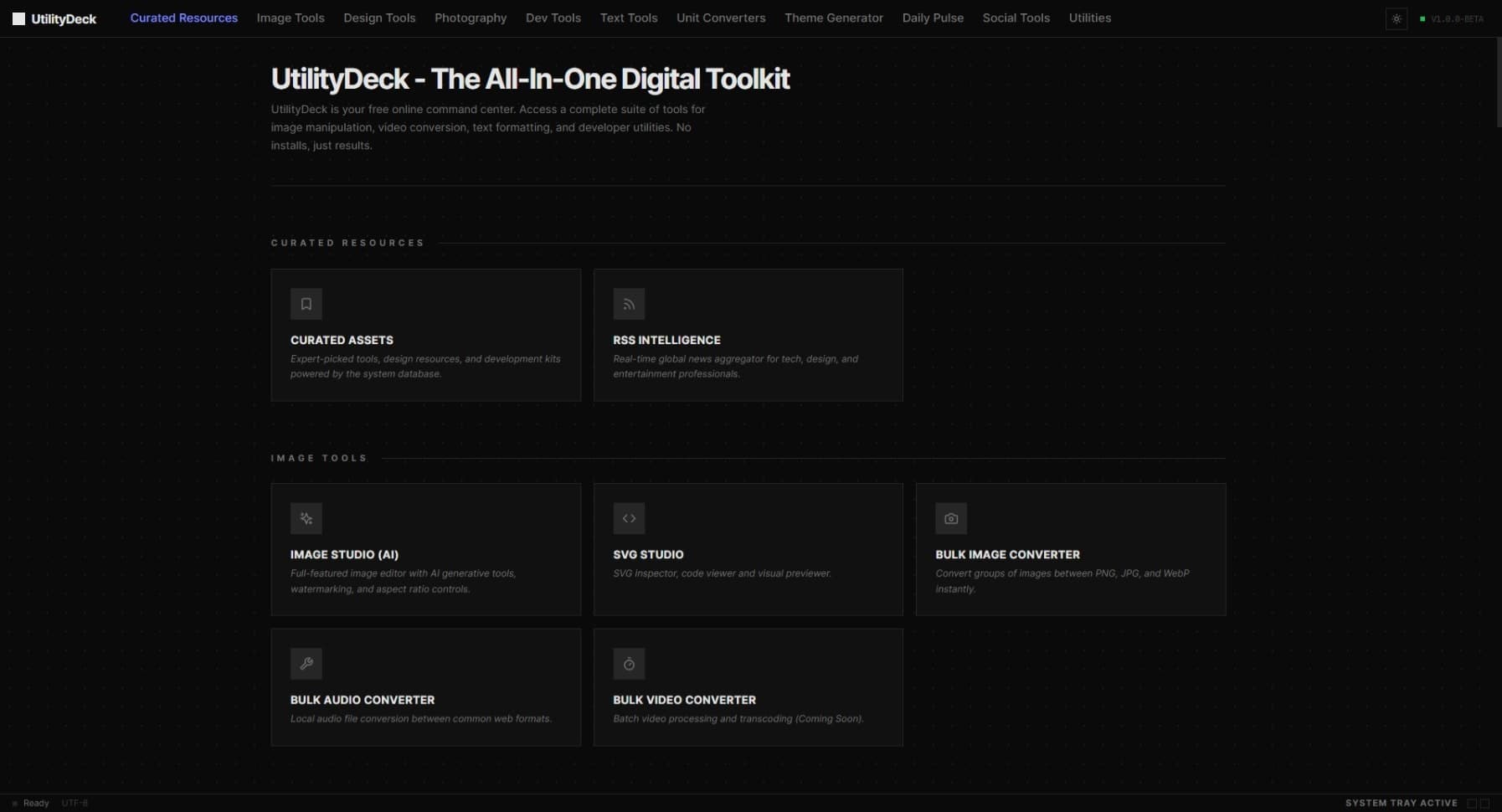 UtilityDeck screenshot 1