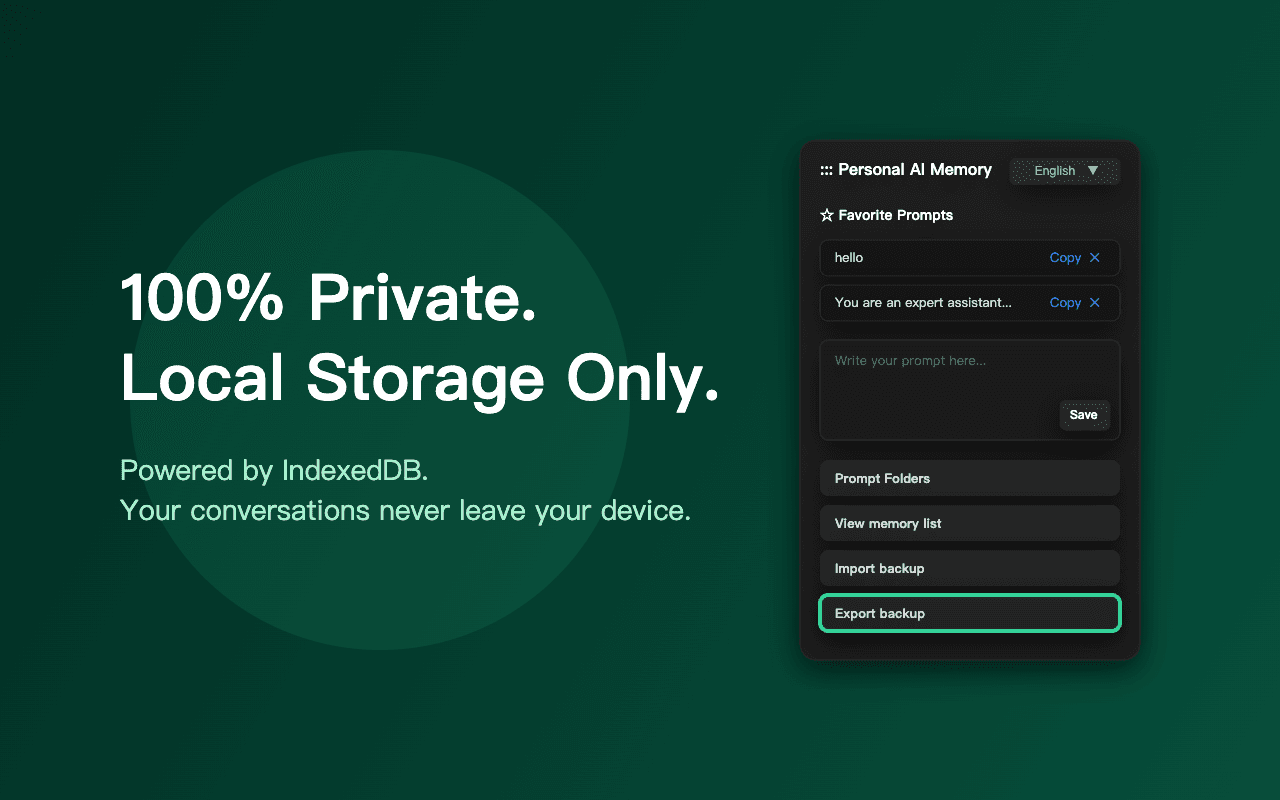 Personal AI Memory screenshot 2