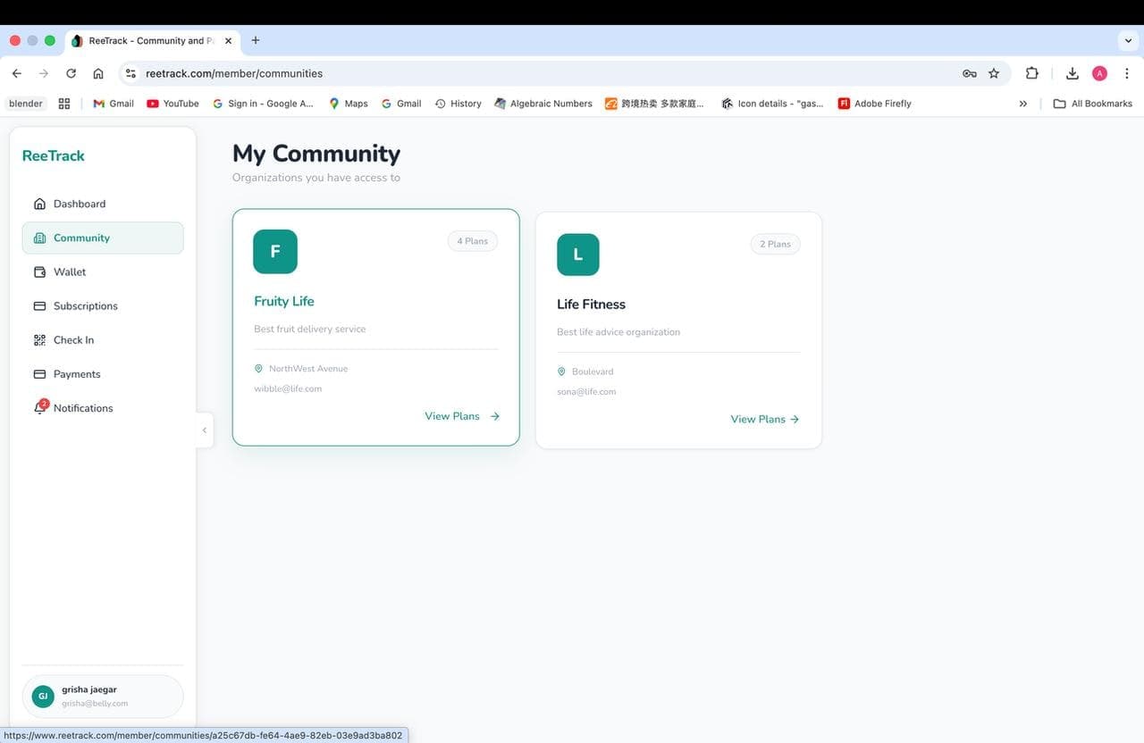 ReeTrack screenshot 1