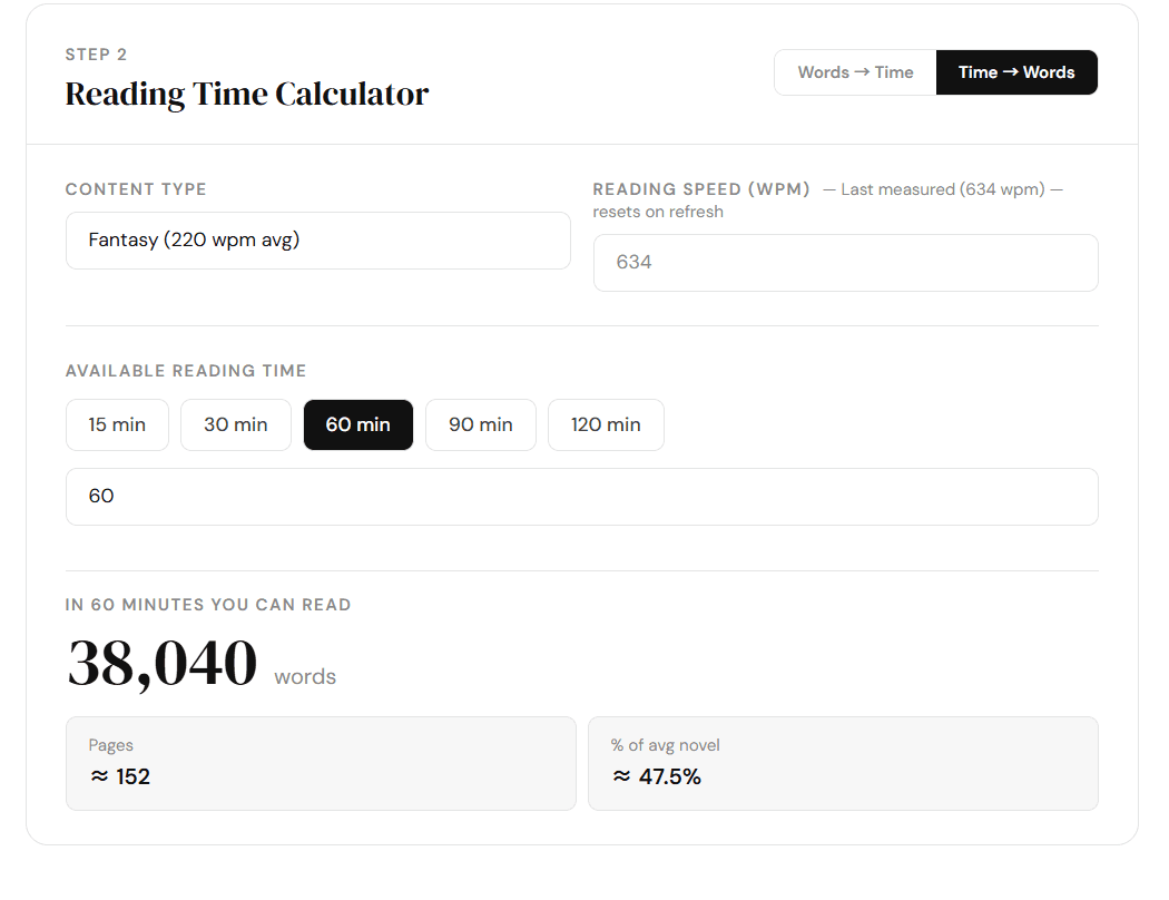 MyReadingSpeed screenshot 4