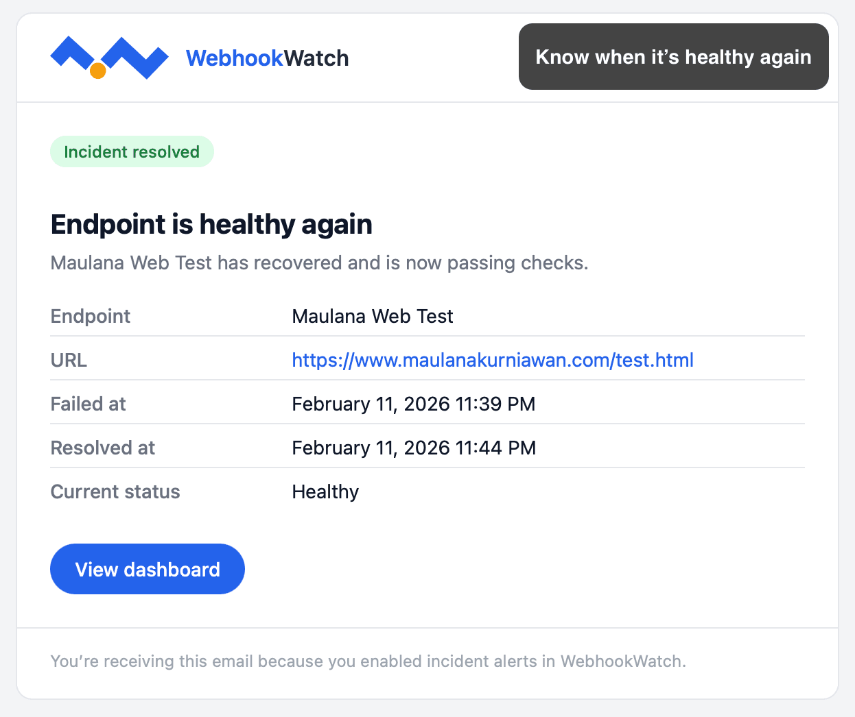 WebhookWatch screenshot 5