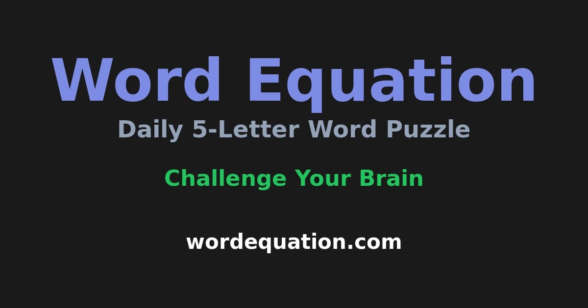 Word Equation screenshot 1