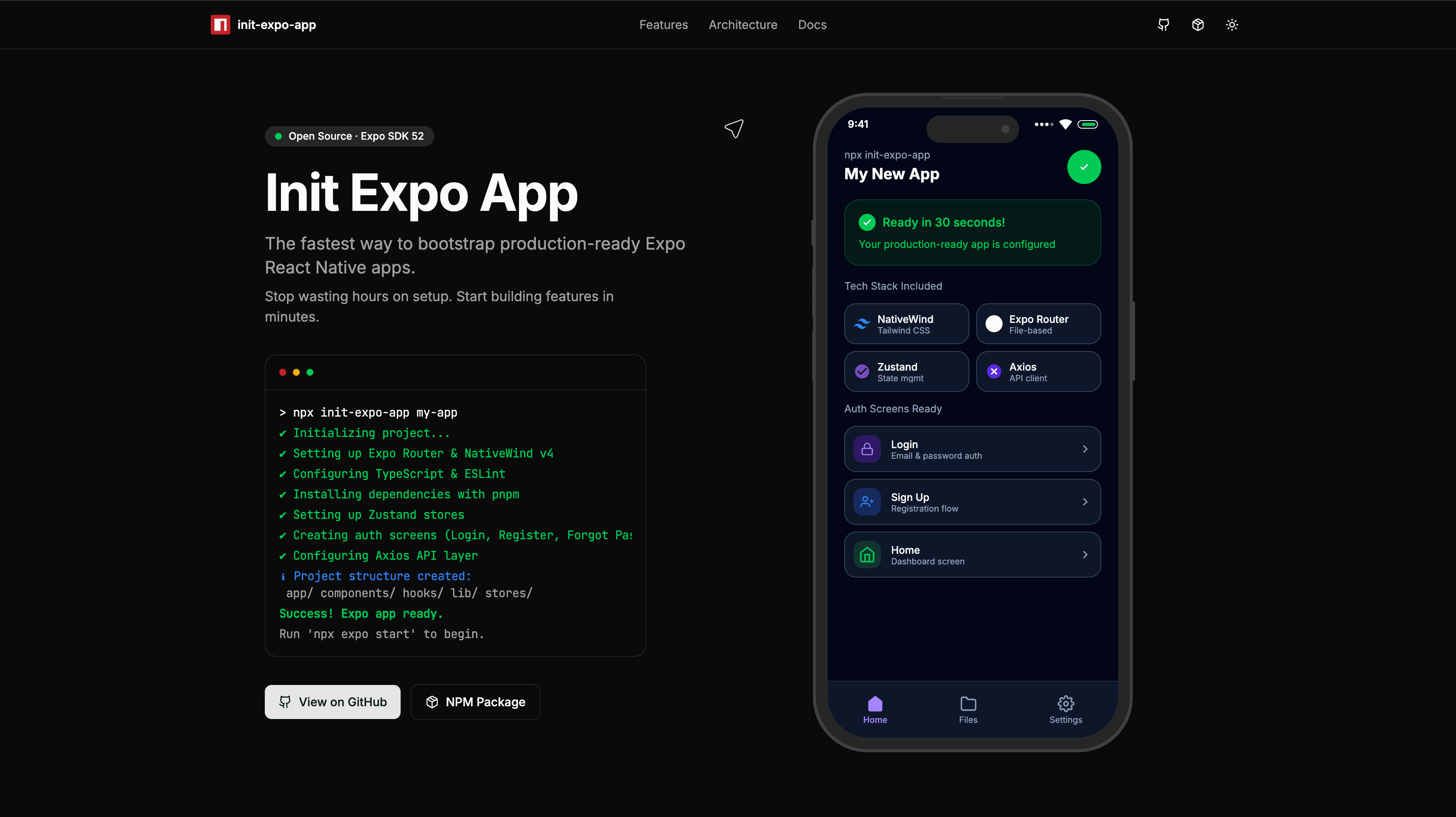 Init Expo App screenshot 1
