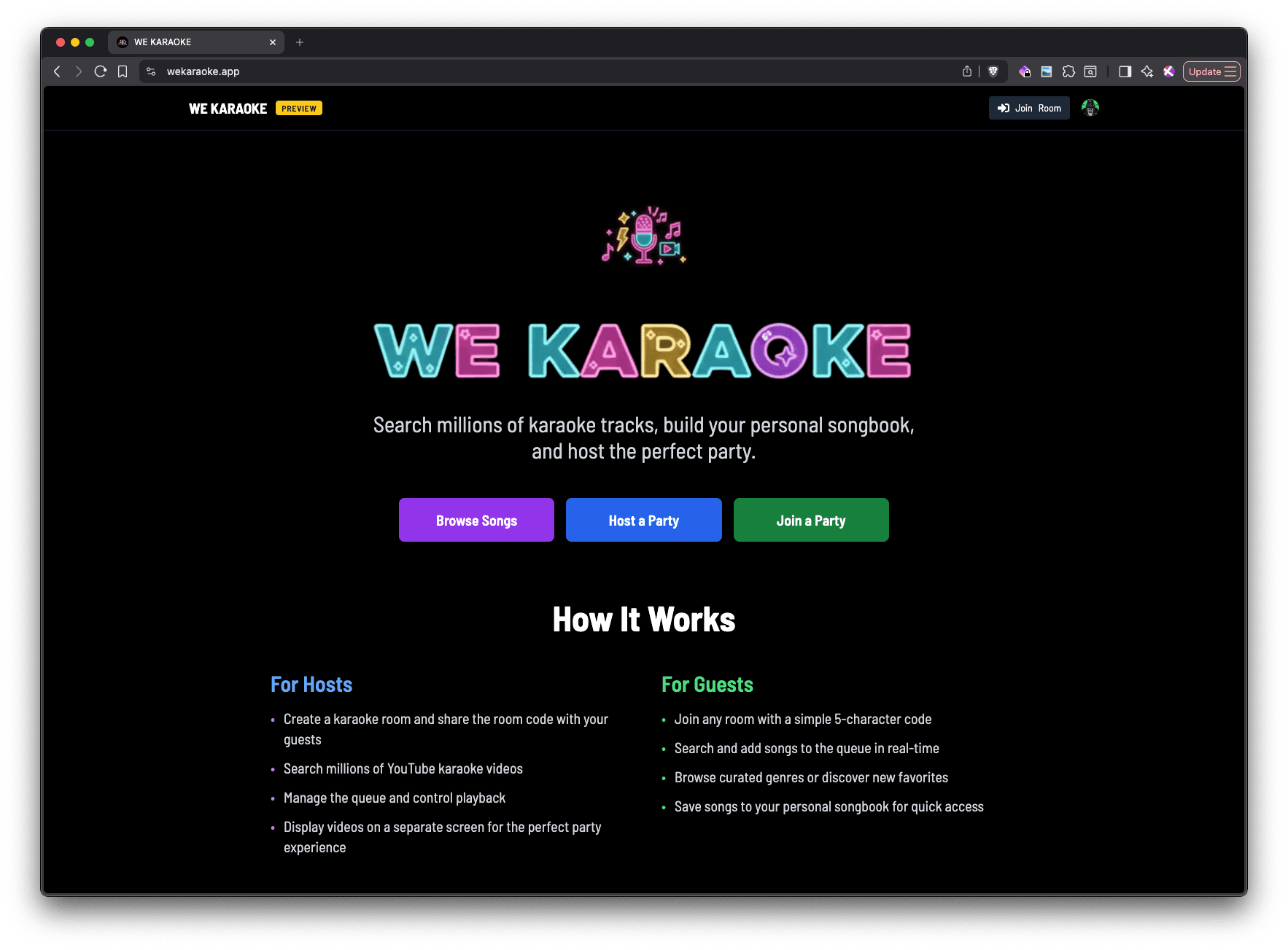 WE KARAOKE screenshot 1