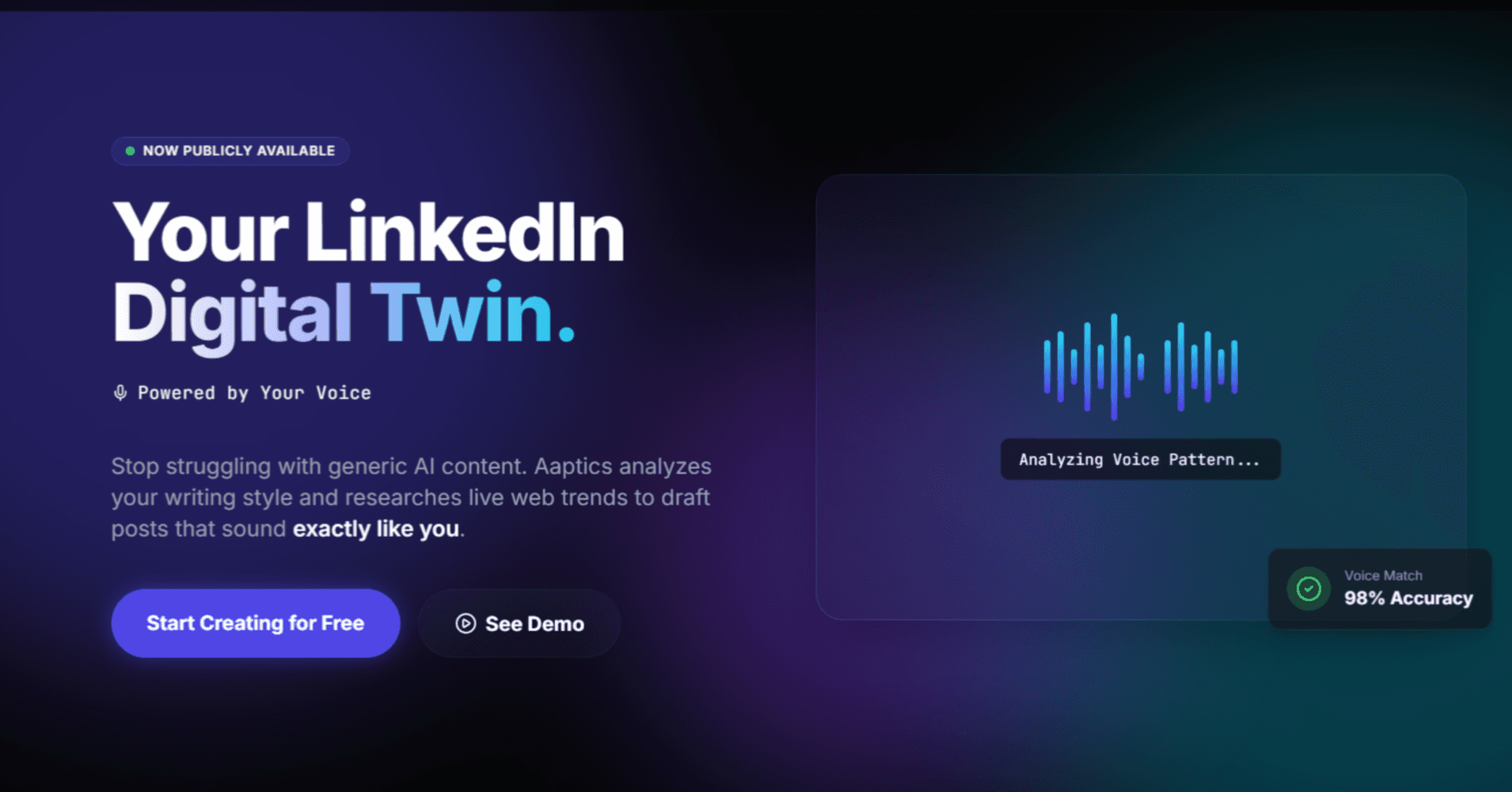 Aaptics screenshot 1
