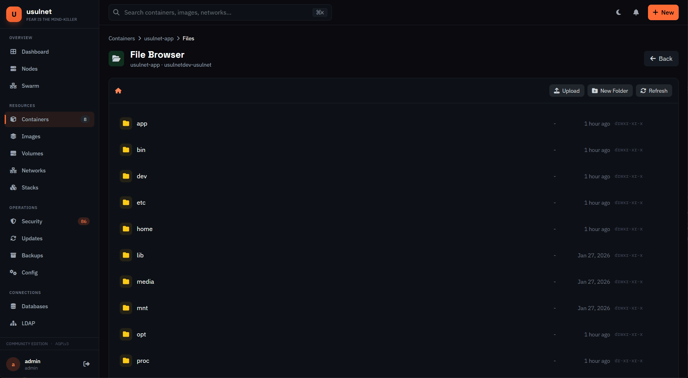 usulnet — DevOps & SysAdmins UI screenshot 30