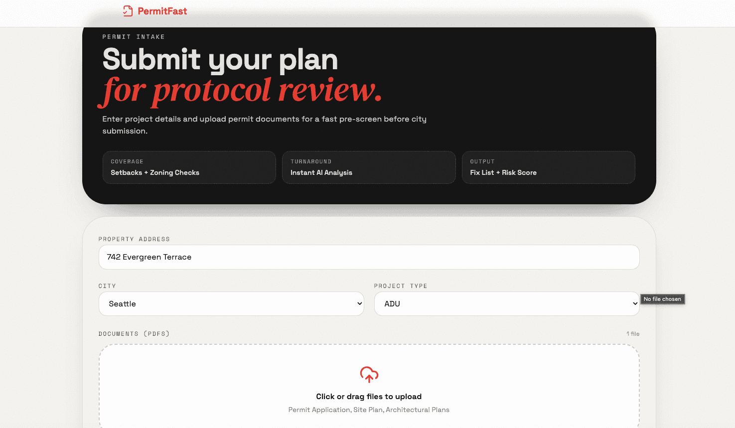 FastPermit screenshot 2