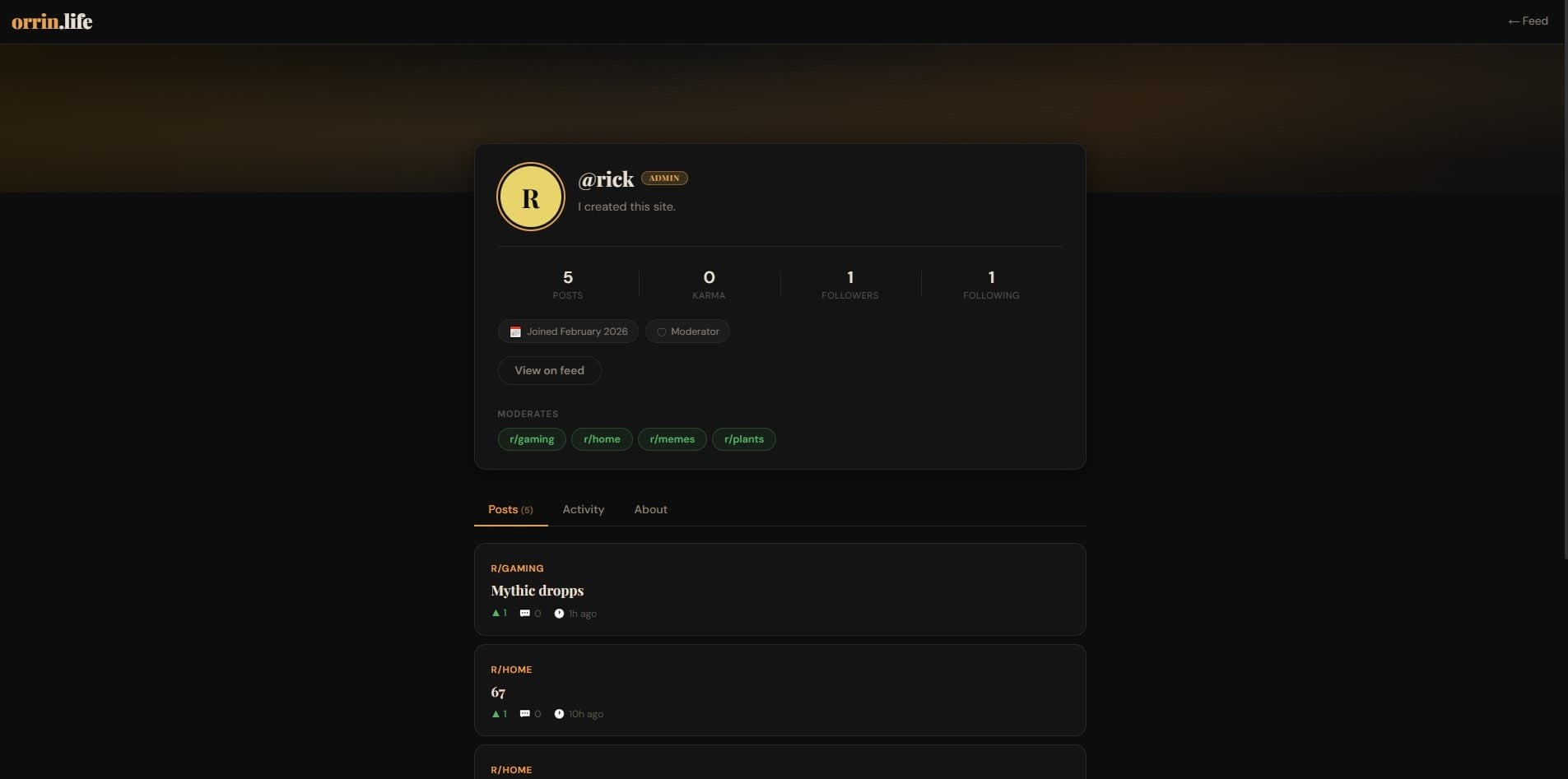 orrin.life — Join the conversation screenshot 4