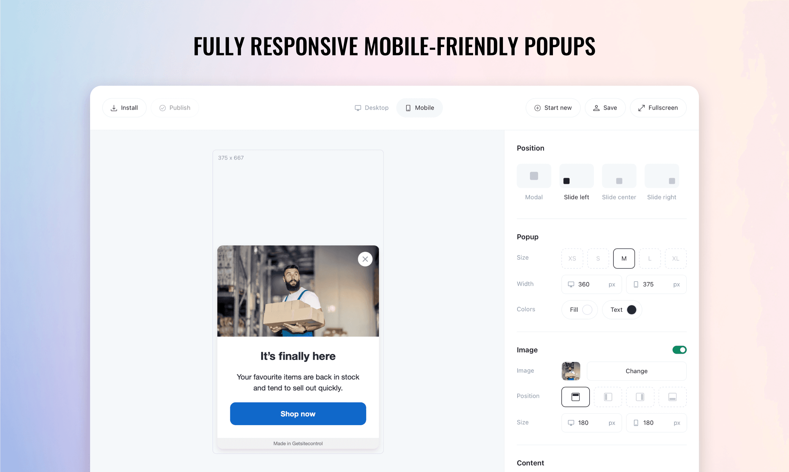 Free Popup Builder screenshot 4