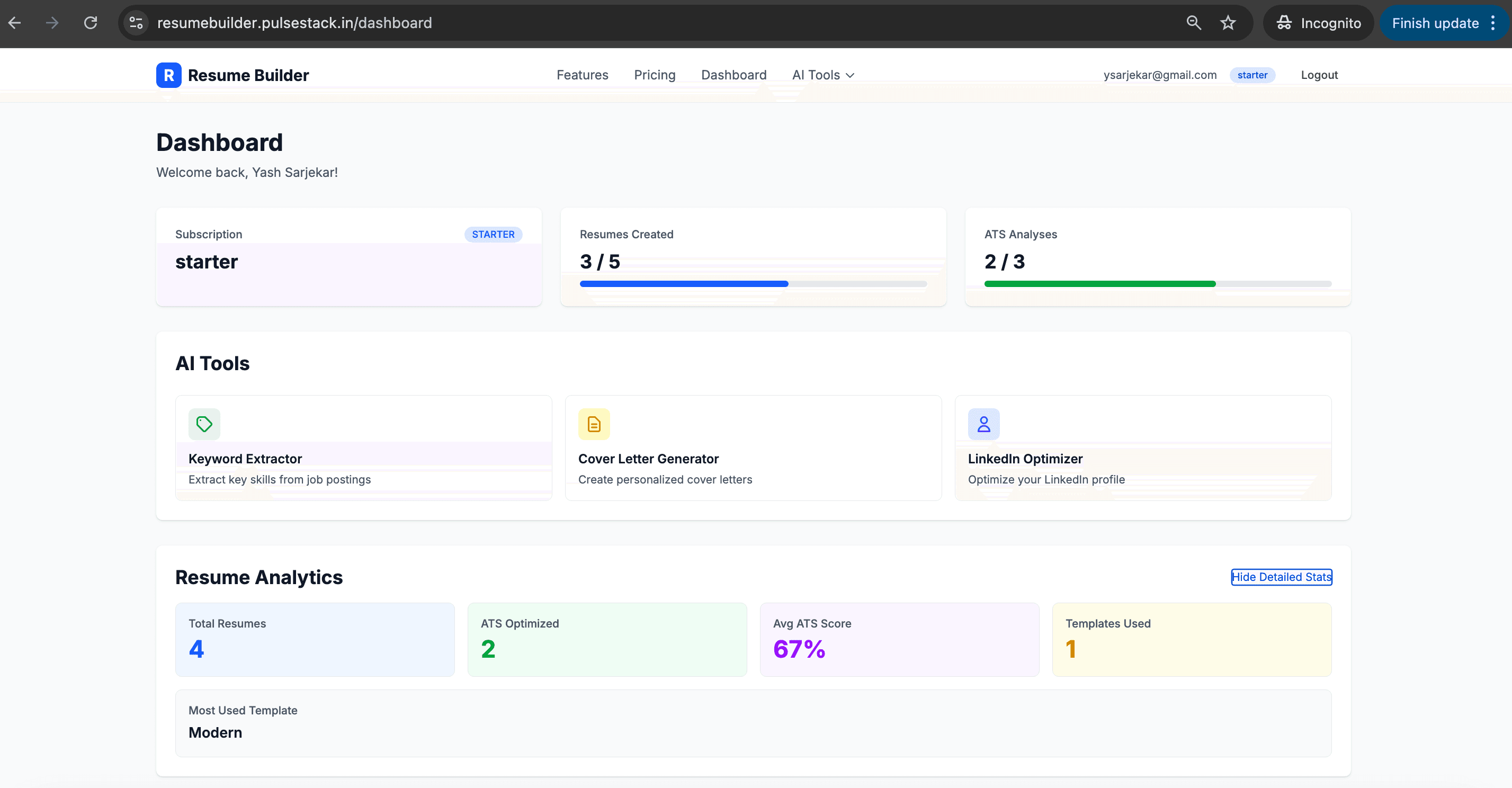 AI Resume Builder - Beat ATS screenshot 3