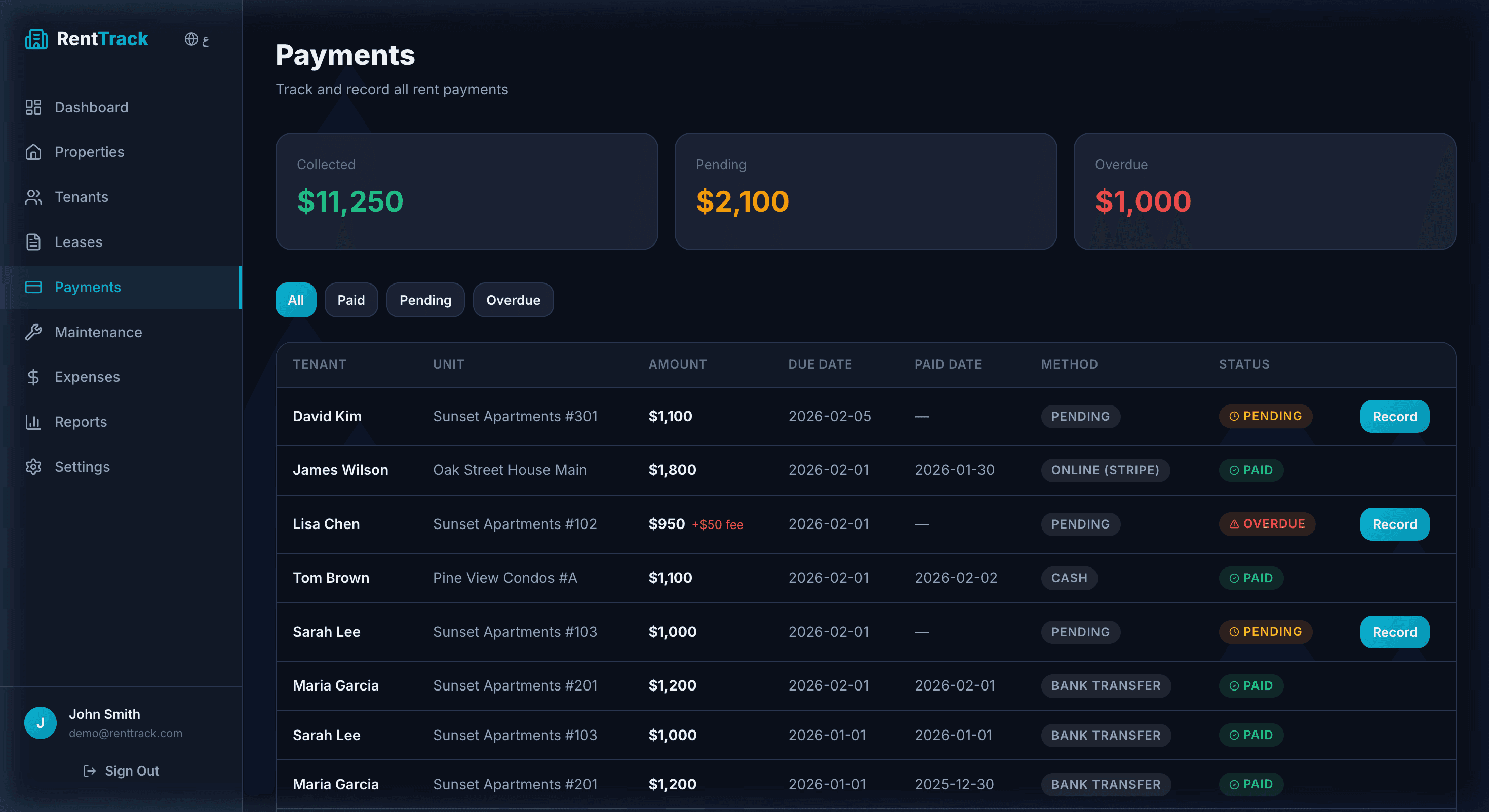 RentTrack screenshot 3