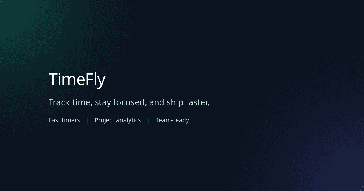 TimeFly screenshot 2