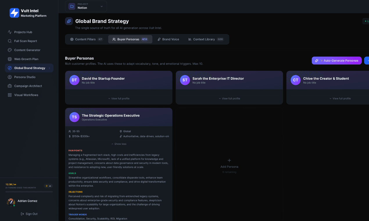 Vult Intel | Marketing Platform screenshot 10