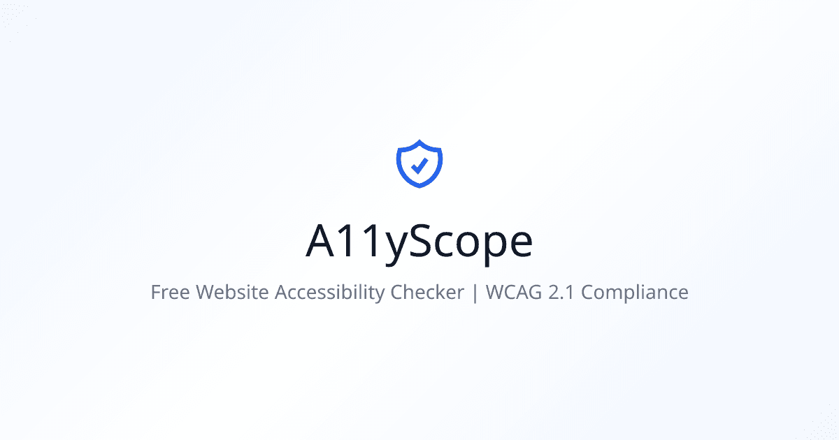 A11yScope screenshot 1
