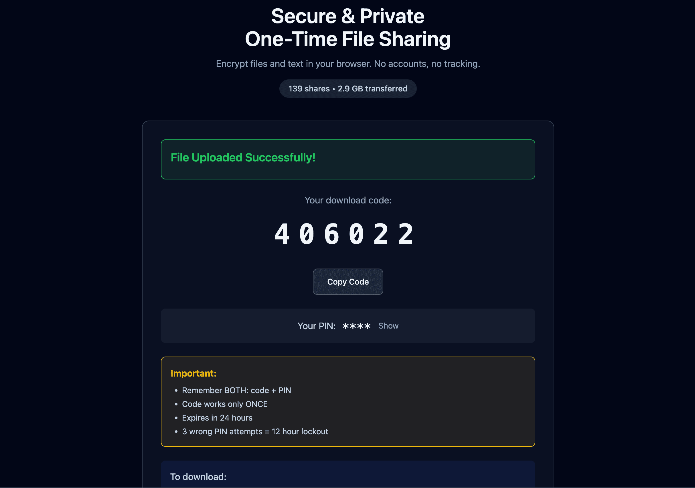 SecureDBX screenshot 2