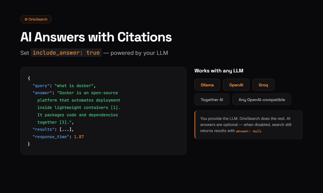 OrioSearch: Your AI Agent need WebSearch screenshot 5