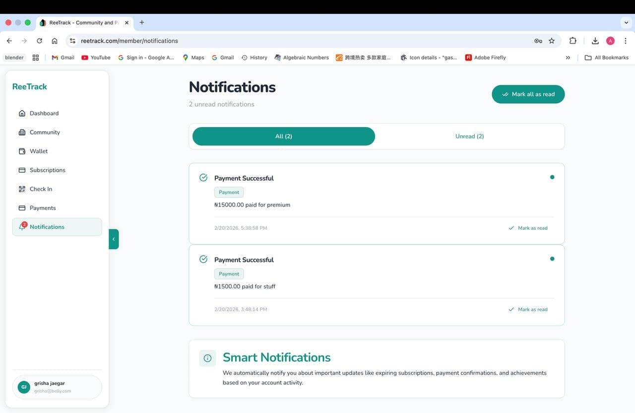 ReeTrack screenshot 2