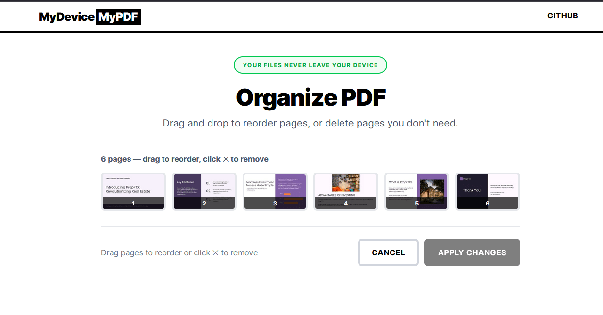 MyDeviceMyPdf screenshot 4