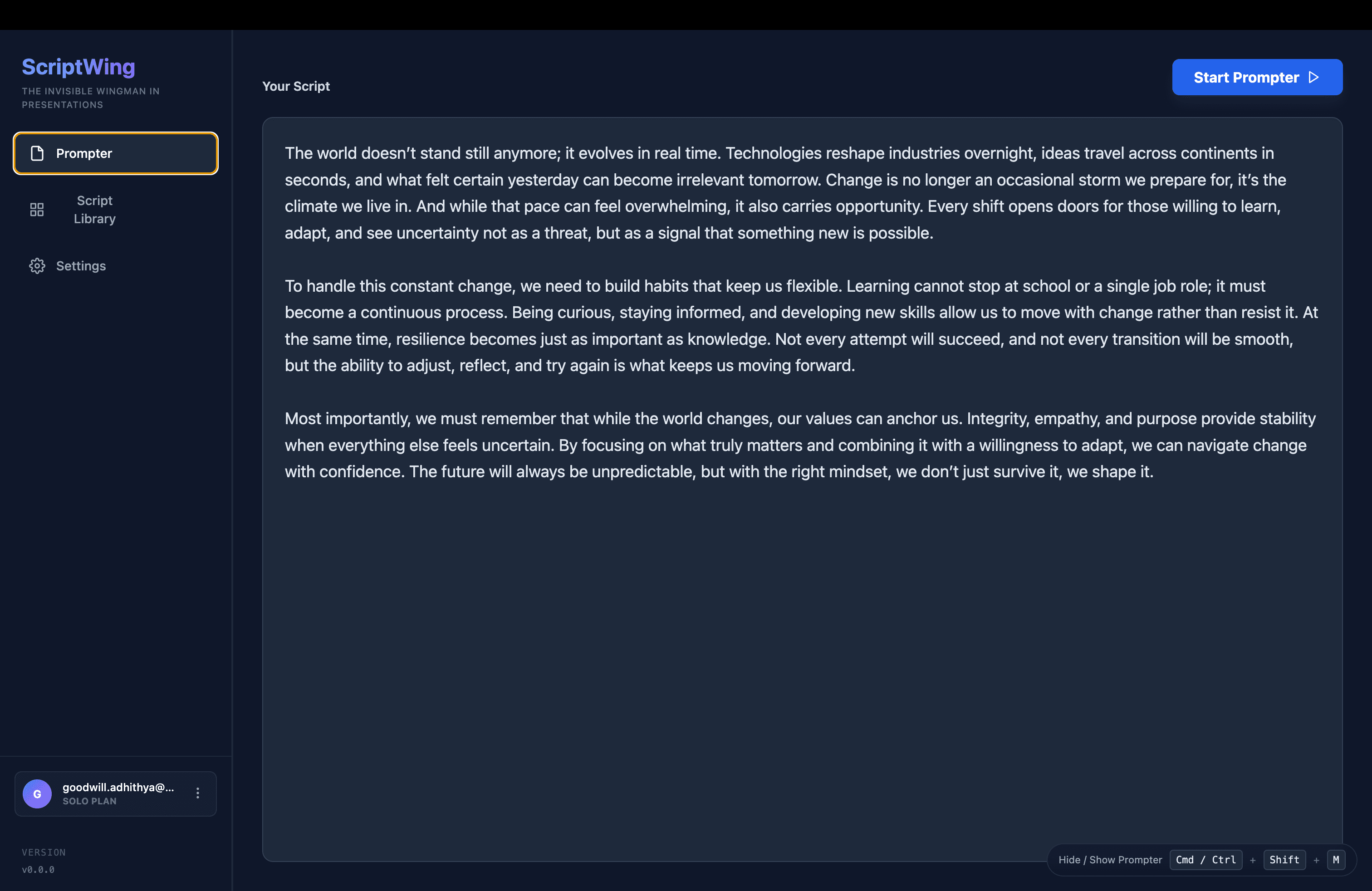 ScriptWing screenshot 2