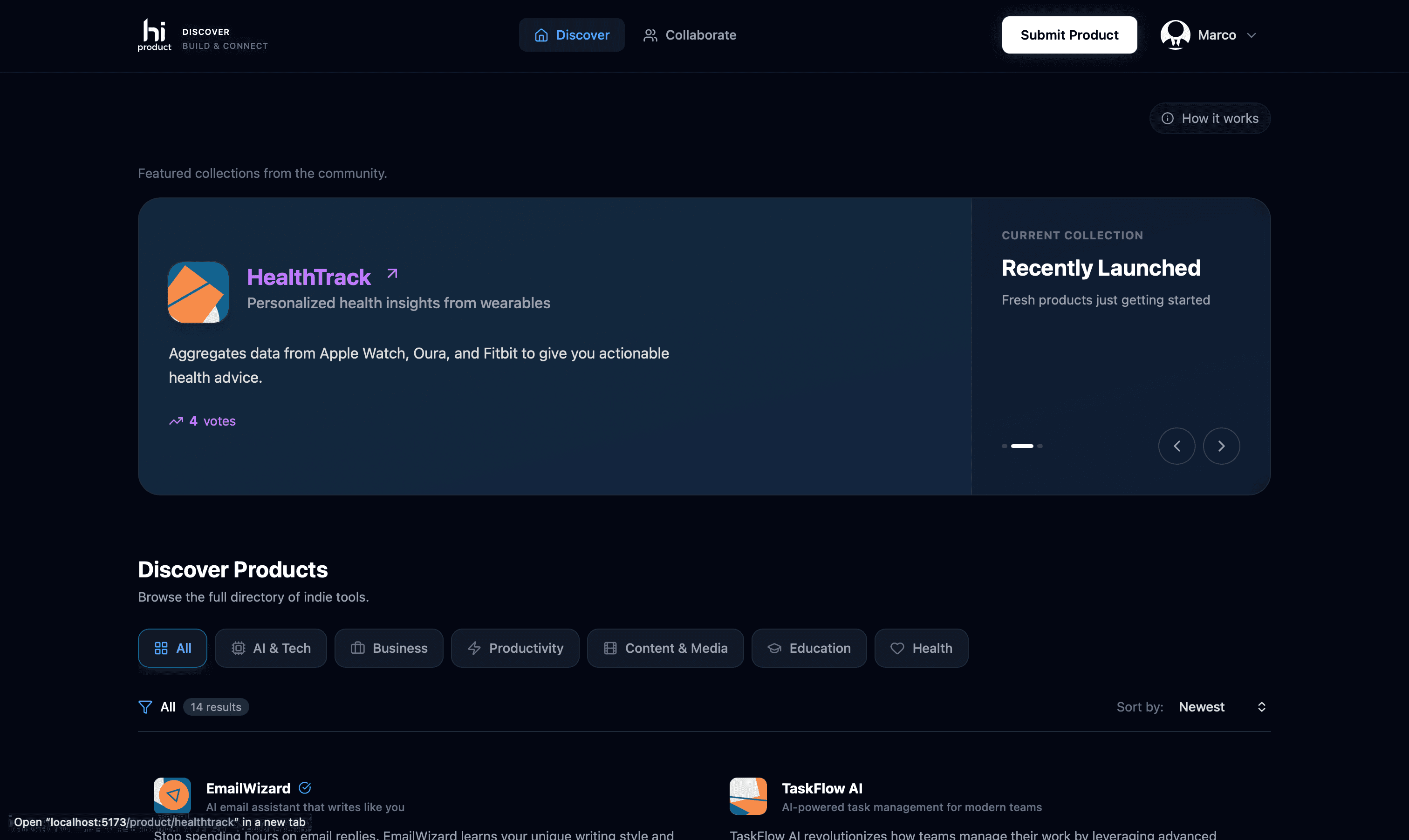HiProduct screenshot 1