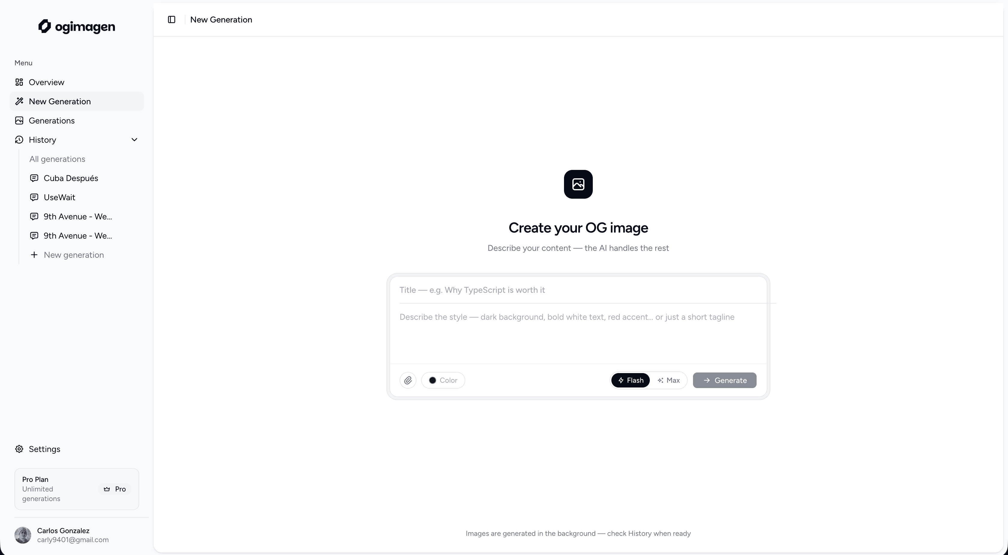 OGImagen screenshot 2