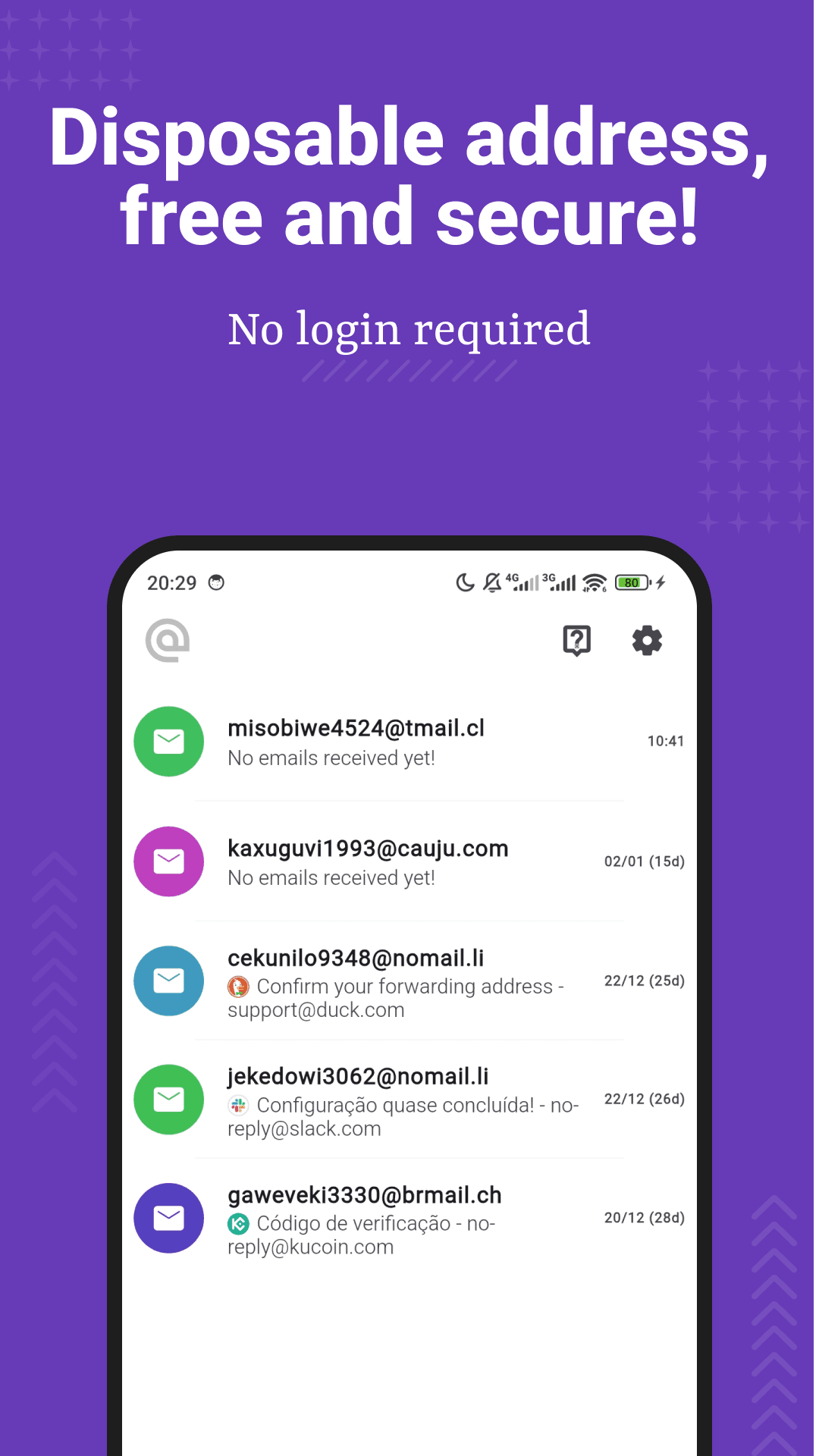 FakeMail - Temp Mail App screenshot 1