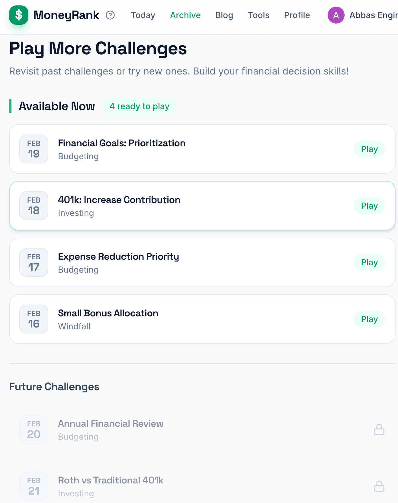 MoneyRank screenshot 7