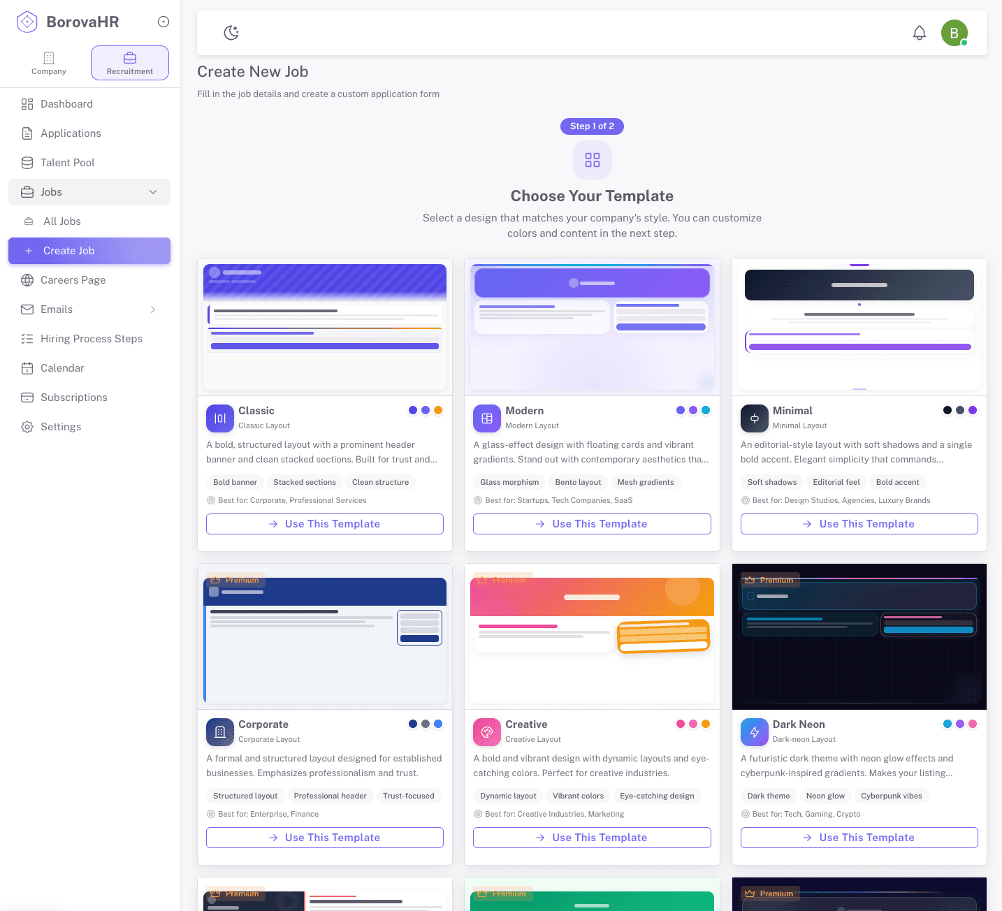 BorovaHR screenshot 2