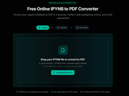 IPYNB to PDF Converter